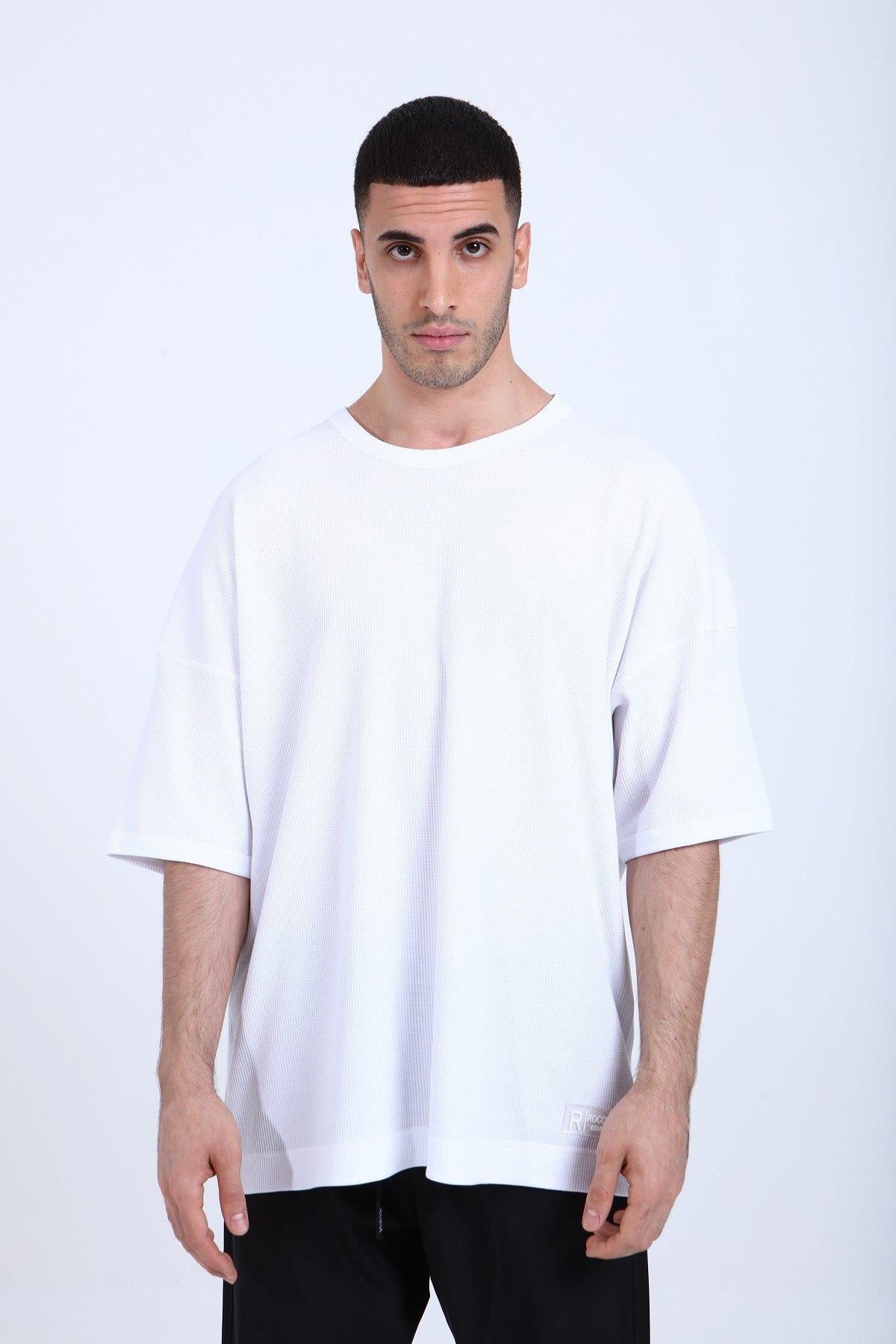 OVERSİZE WAFFLE T-SHİRT R-5284