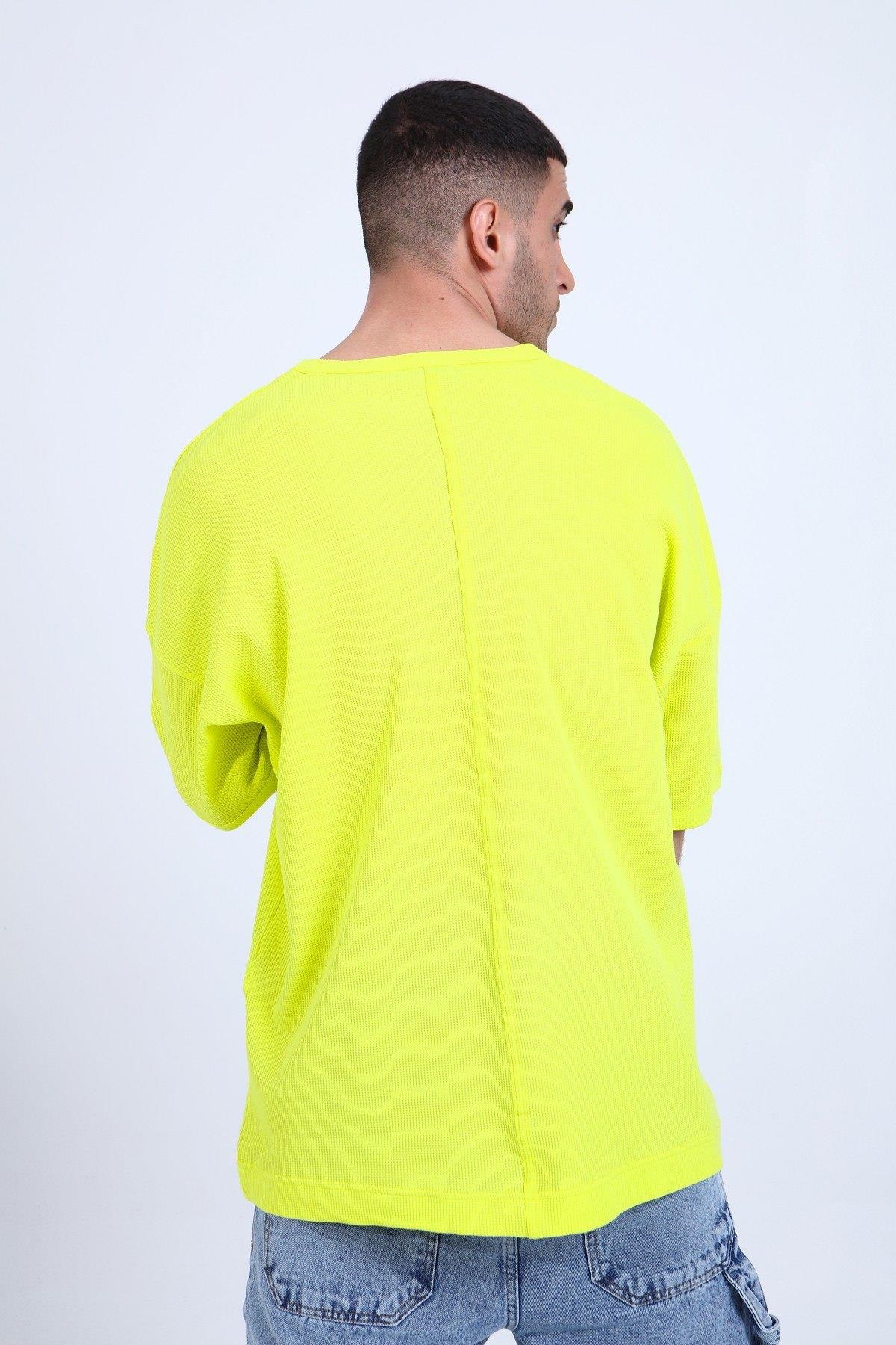 OVERSİZE WAFFLE T-SHİRT R-5284