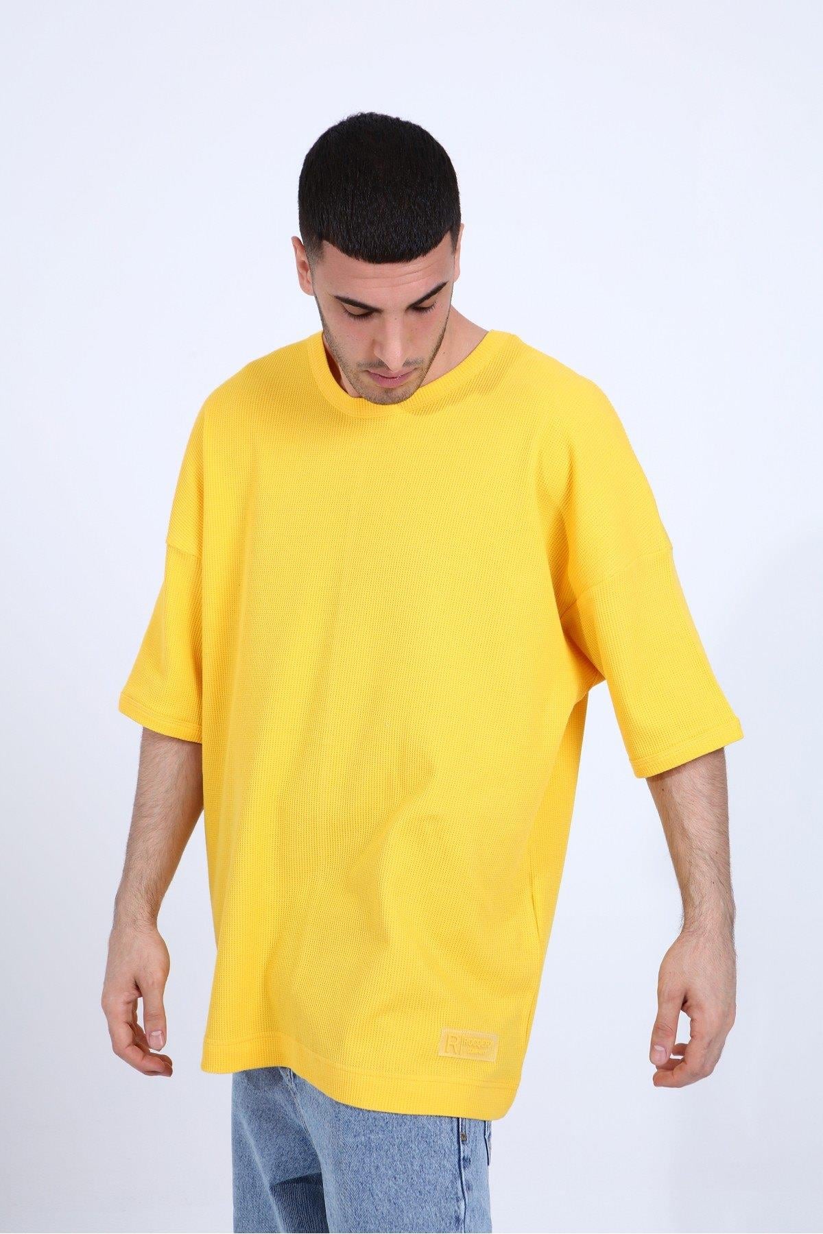 OVERSİZE WAFFLE T-SHİRT R-5284