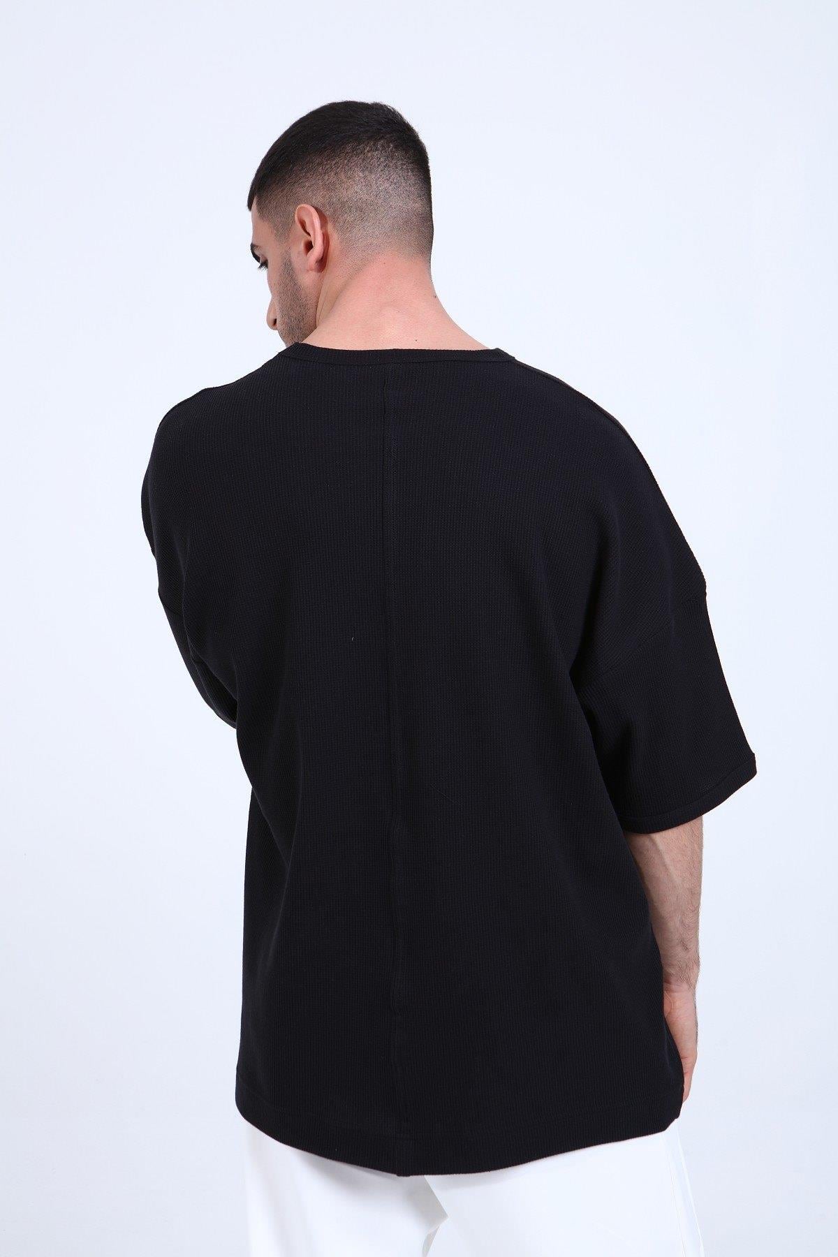 OVERSİZE WAFFLE T-SHİRT R-5284