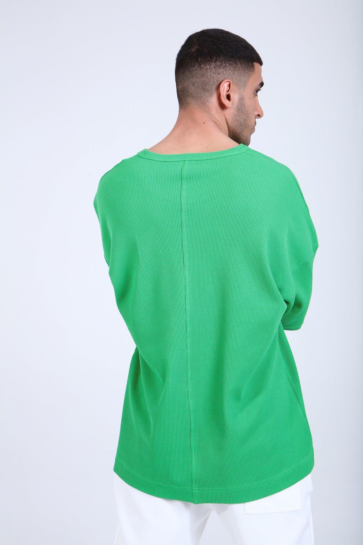 OVERSİZE WAFFLE T-SHİRT R-5284