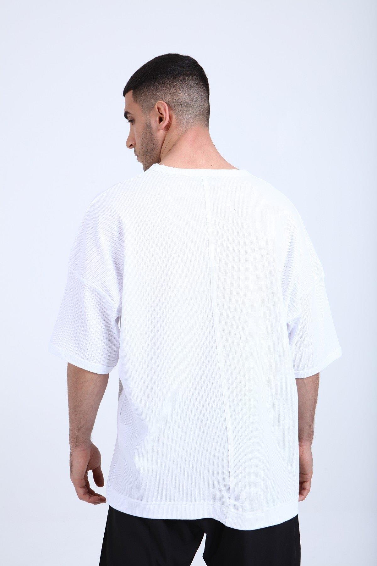 OVERSİZE WAFFLE T-SHİRT R-5284