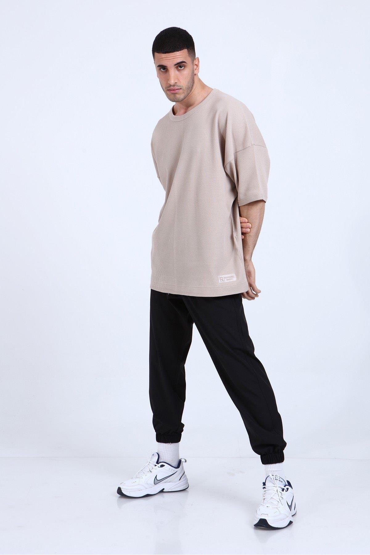 OVERSİZE WAFFLE T-SHİRT R-5284