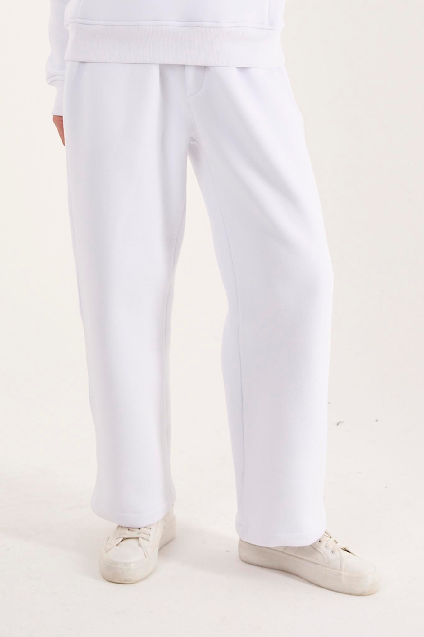 Q-1001 Bel Lastikli Üç İp Şardonlu Pantolon