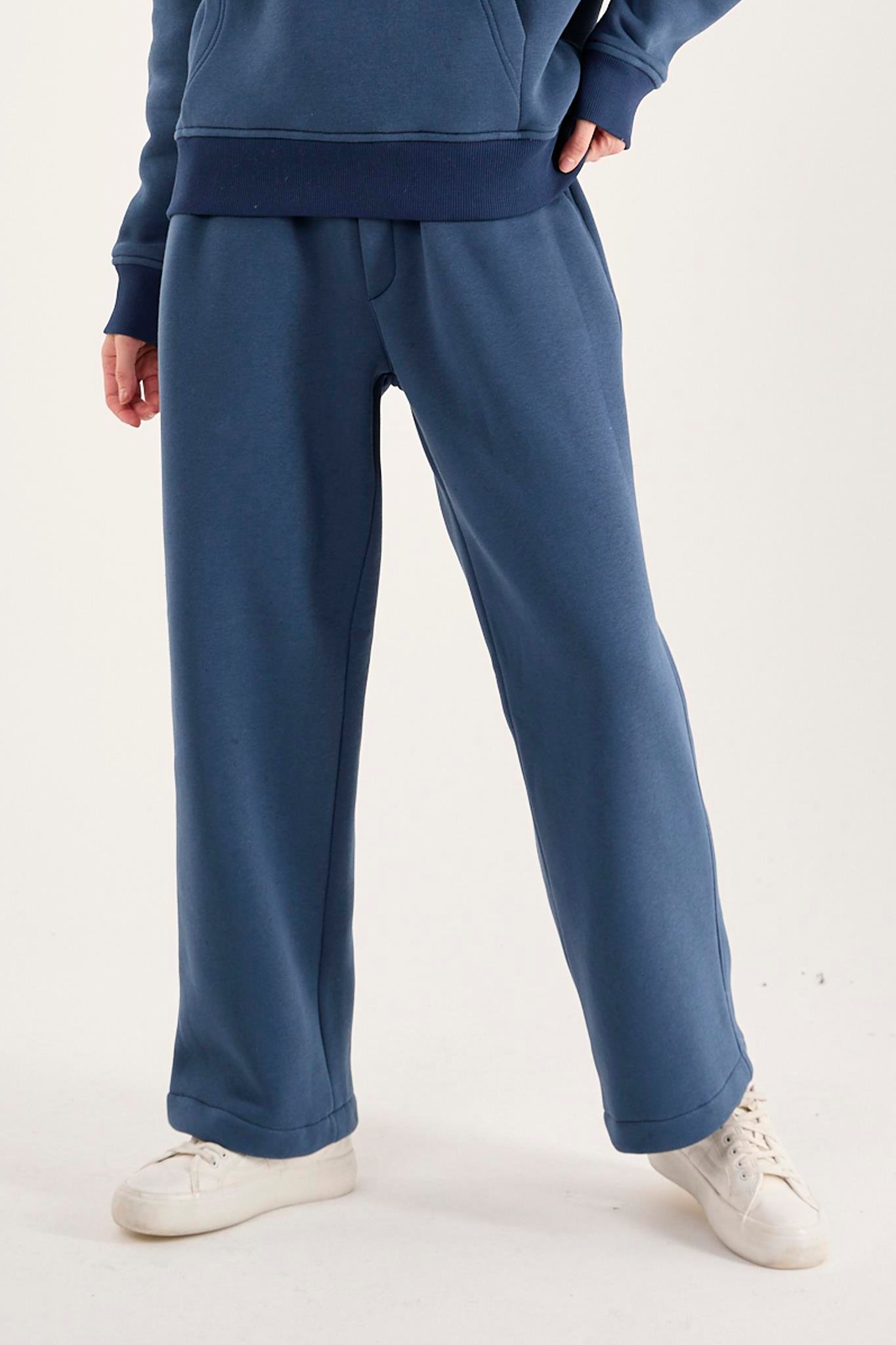 Q-1001 Bel Lastikli Üç İp Şardonlu Pantolon