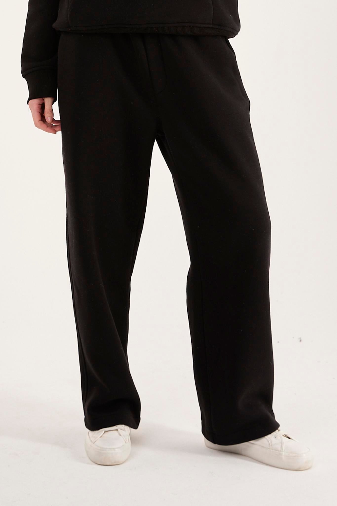 Q-1001 Bel Lastikli Üç İp Şardonlu Pantolon