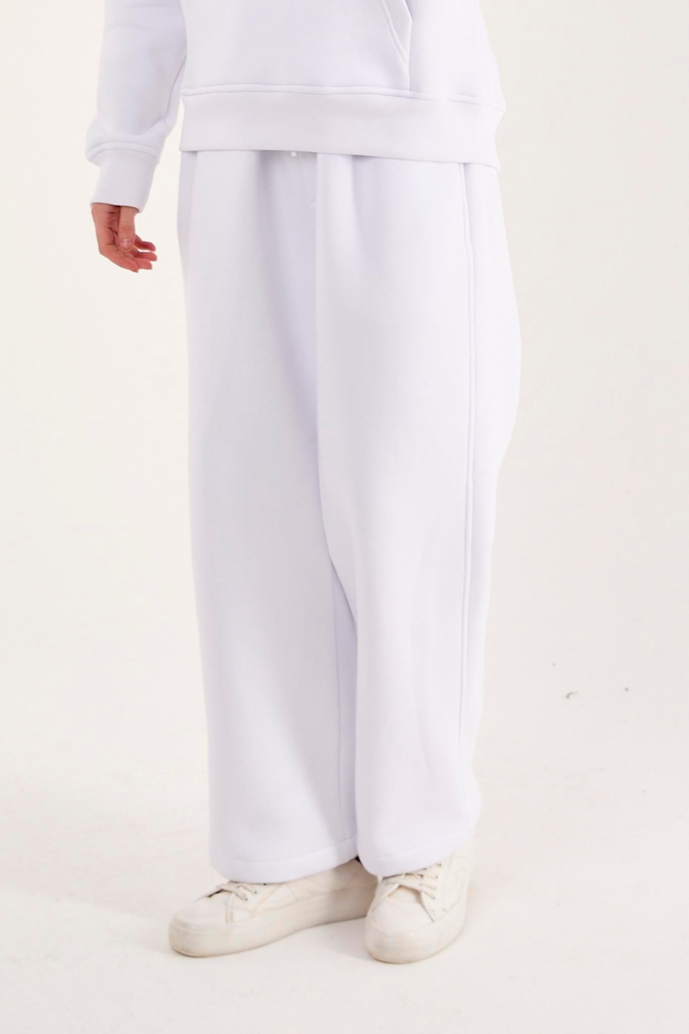 Q-1001 Bel Lastikli Üç İp Şardonlu Pantolon