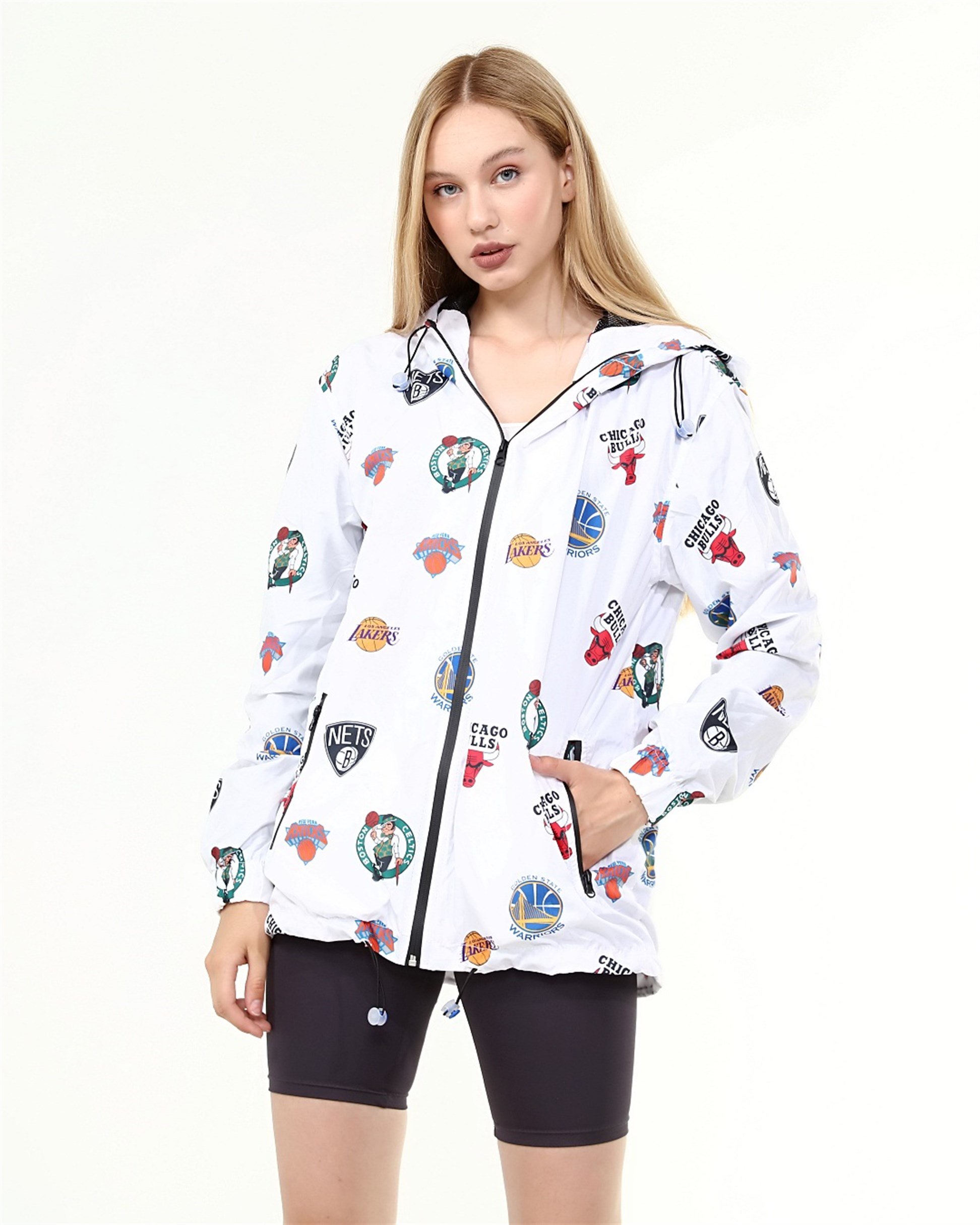 Q-2085 C. Bulls Baskılı Rüzgarlık