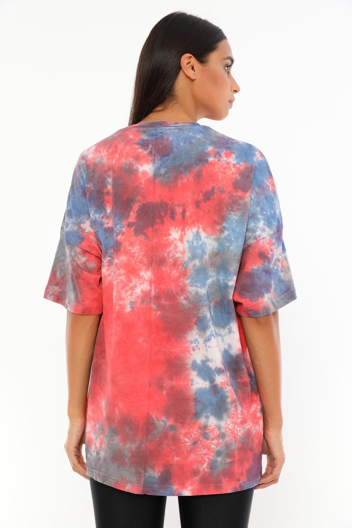 Q-5209 Trusths Yazı Baskılı Batik T-shirt