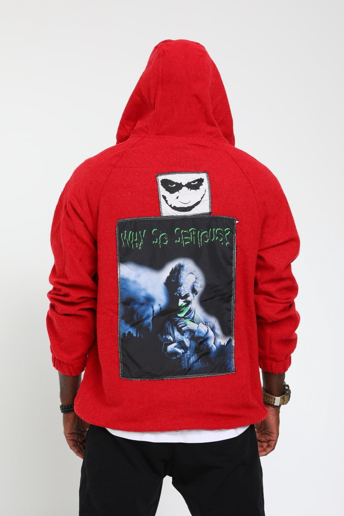 R- 1921 ÖNÜ ARKASI PEÇLİ KAPÜŞONLU KAŞE SWEAT