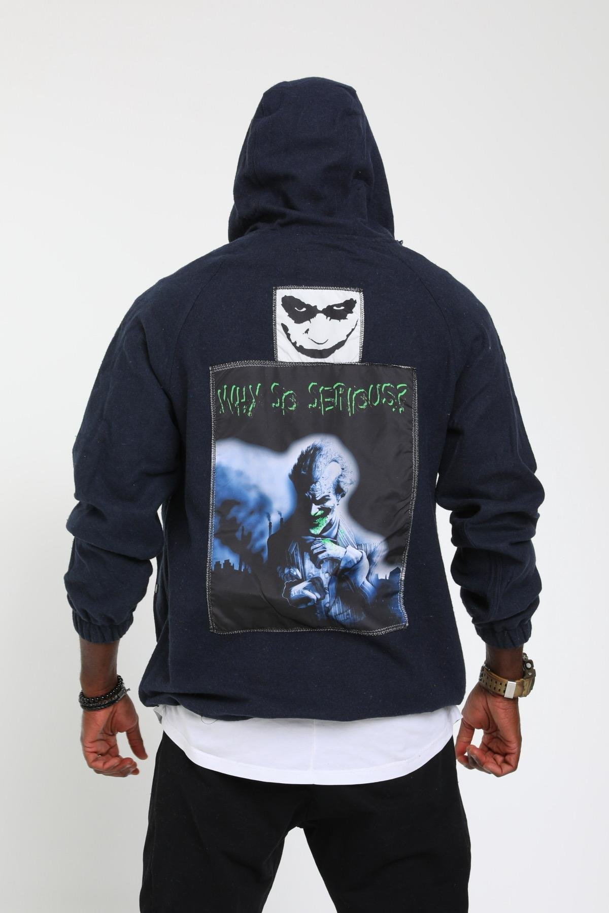 R- 1921 ÖNÜ ARKASI PEÇLİ KAPÜŞONLU KAŞE SWEAT