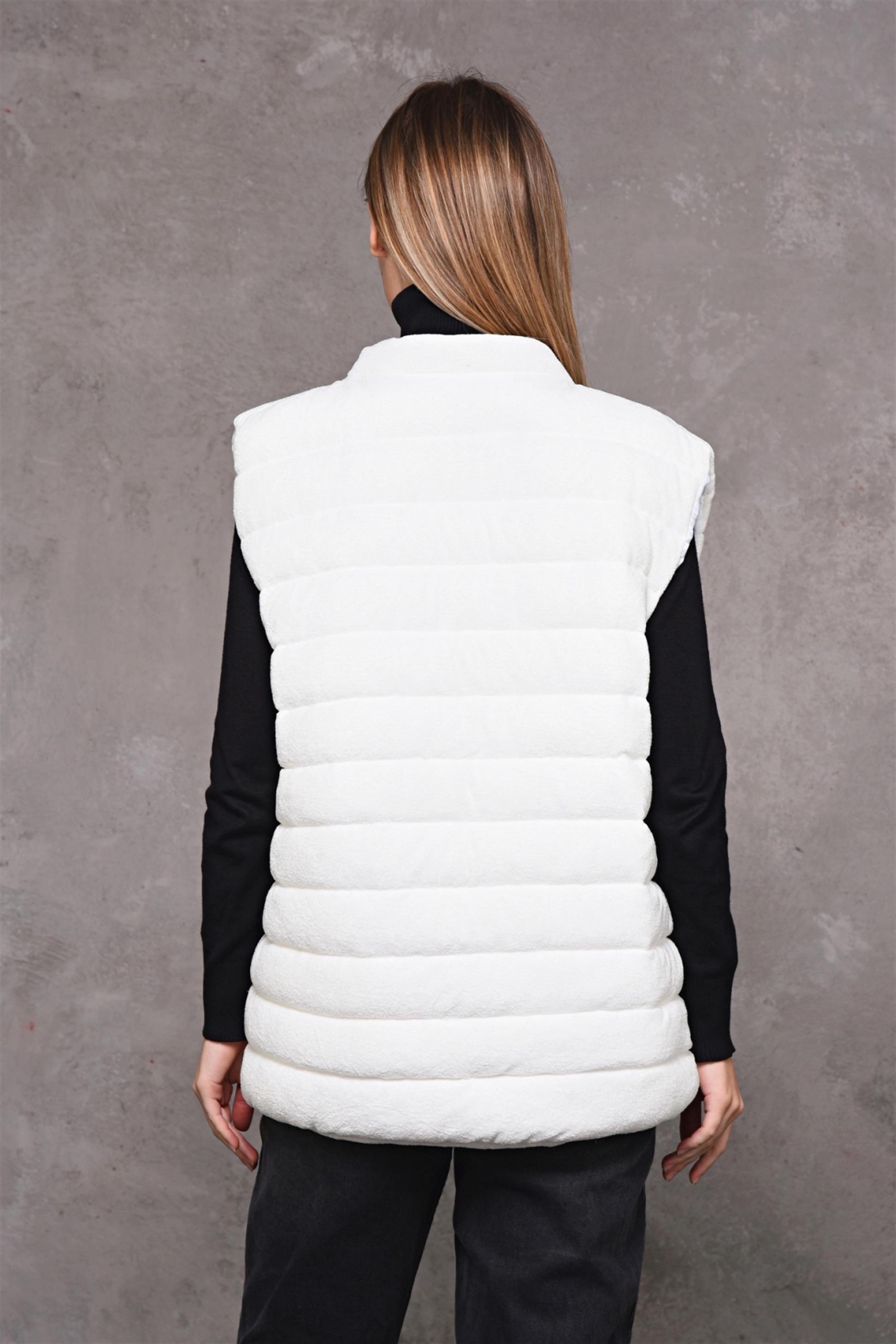 R-2269 Önü Çıtçıtlı Havlu Yelek