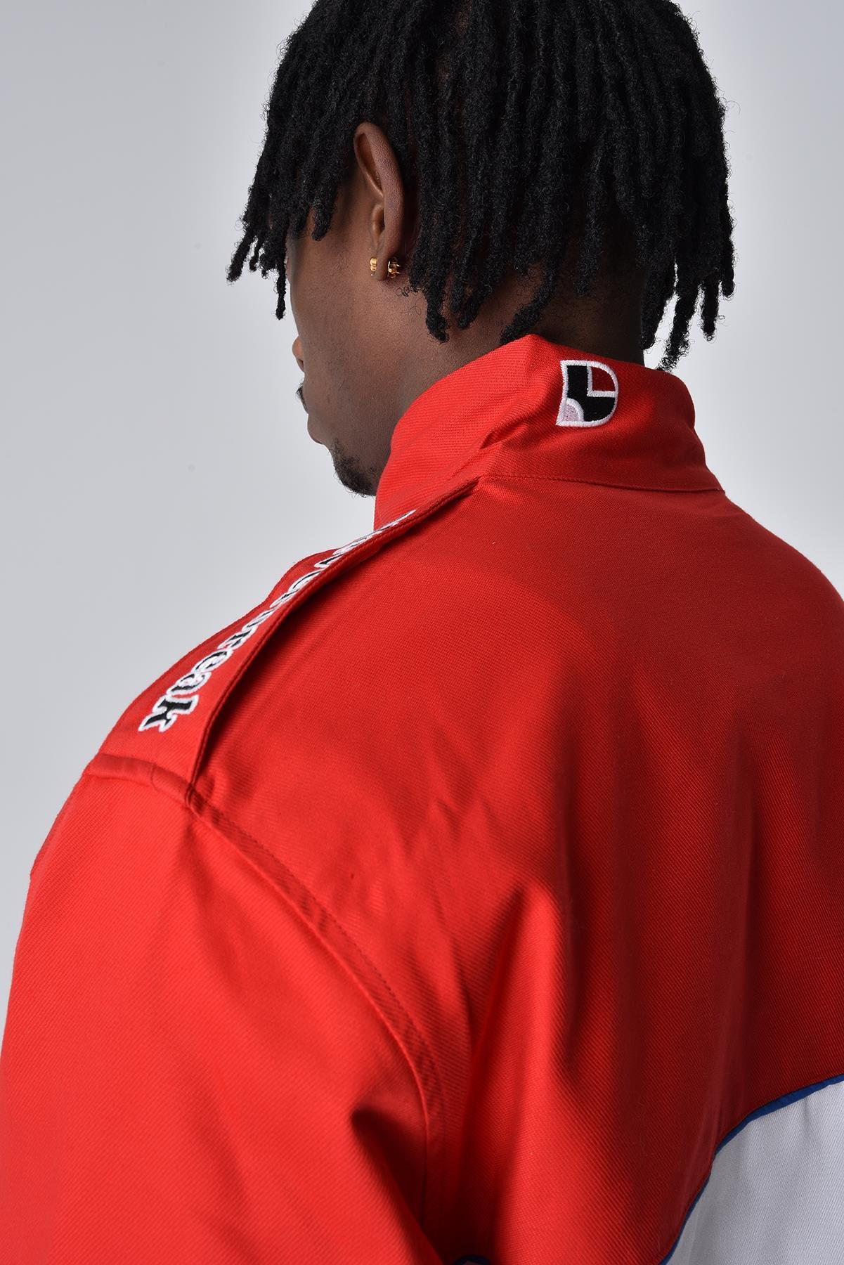 R-2351 Nakışlı Yaka Cırtlı Gabardin Ceket