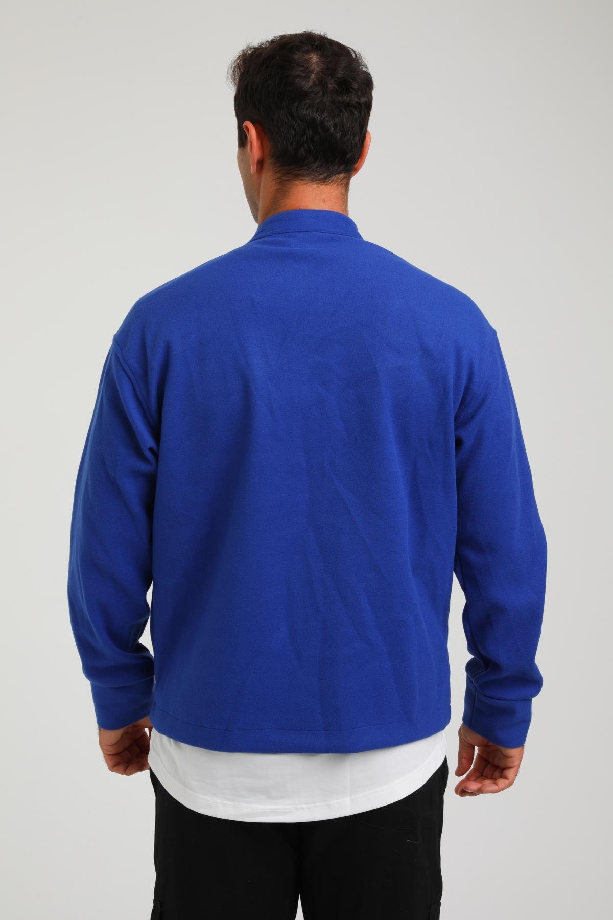R-2373 Çift Cepli Çıt Çıtlı Kaşe Ceket