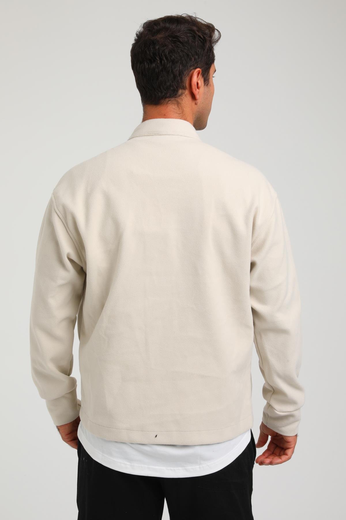 R-2373 Çift Cepli Çıt Çıtlı Kaşe Ceket