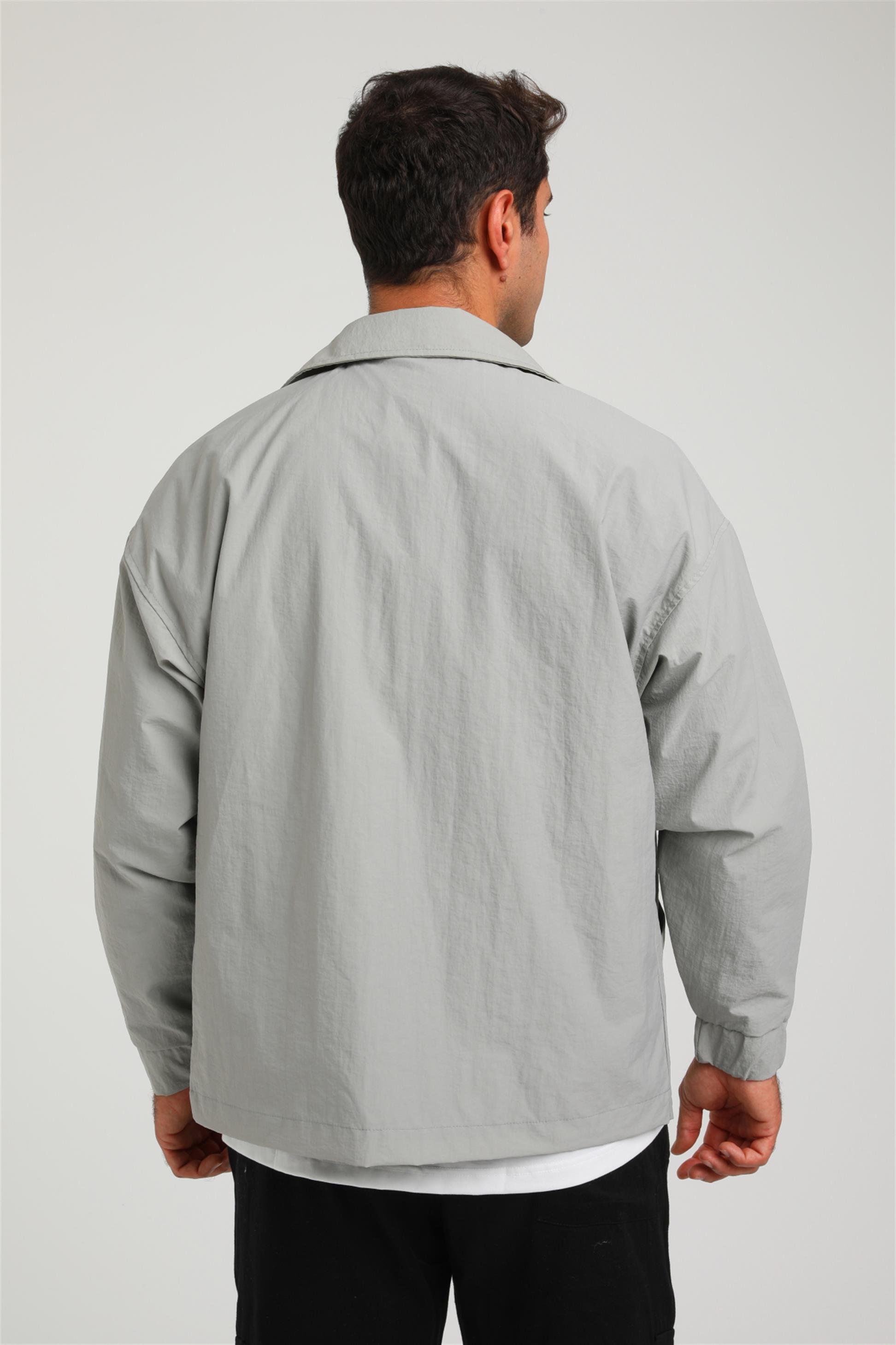 R-2375 Astarlı Çıtçıtlı Kol Ucu Lastikli Ceket