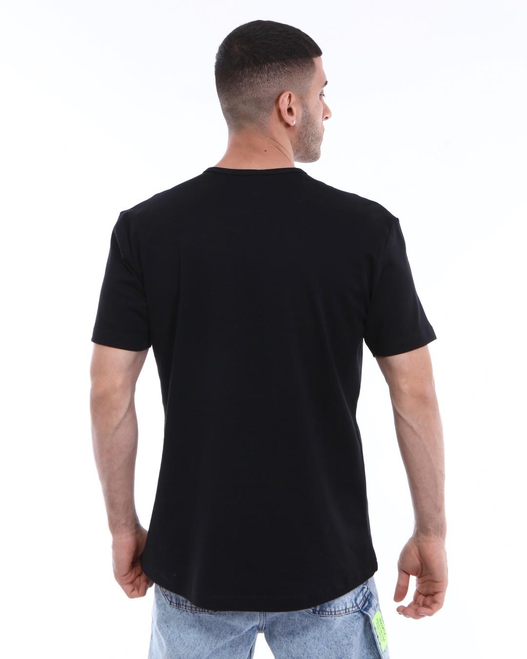 R-3316 BİYE YAKALI ÖNÜ DÜĞMELİ PENYE T-SHİRT
