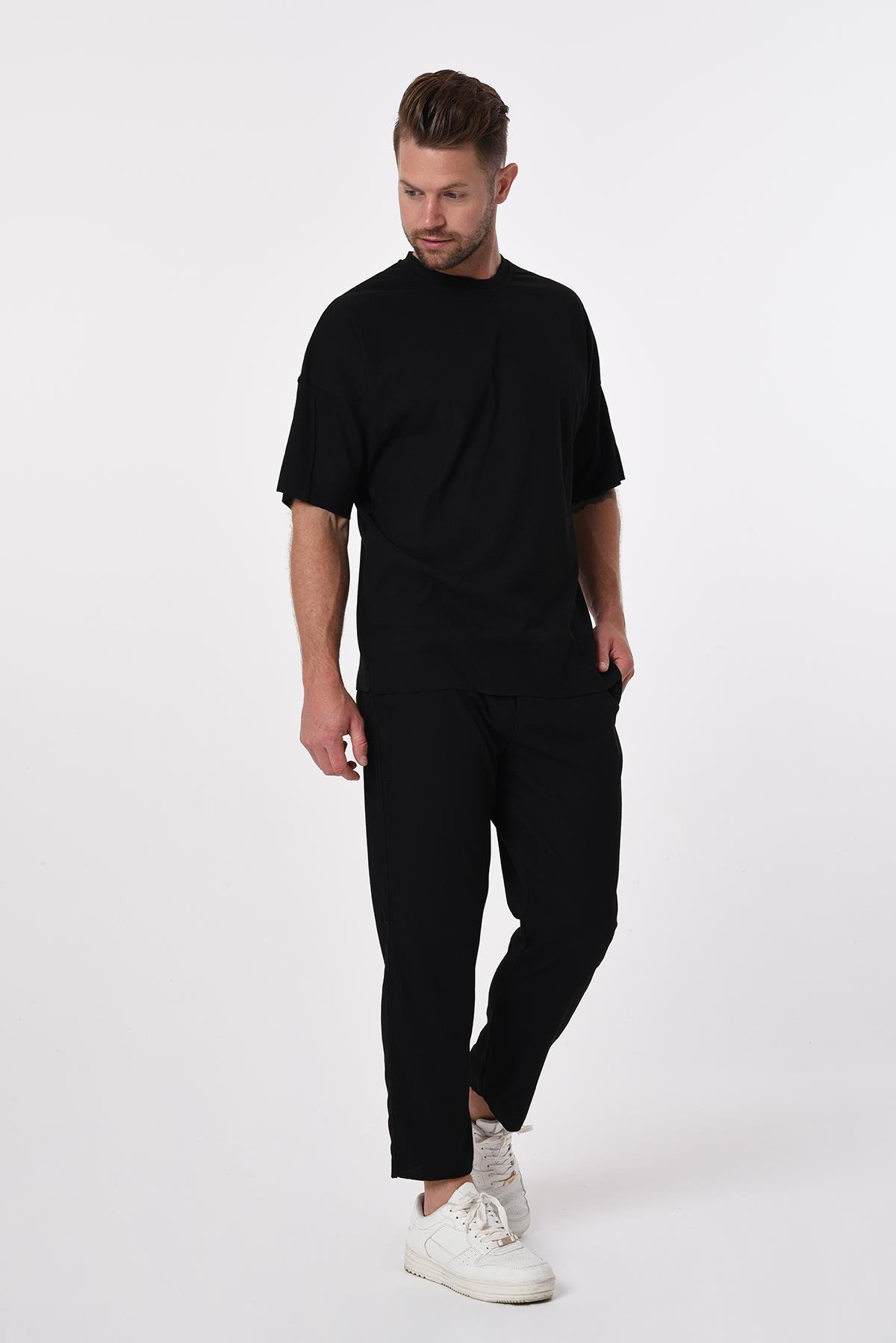 R-4269 Oversize T-shirt Bol Paça Pontolon Kaşkorse Takım