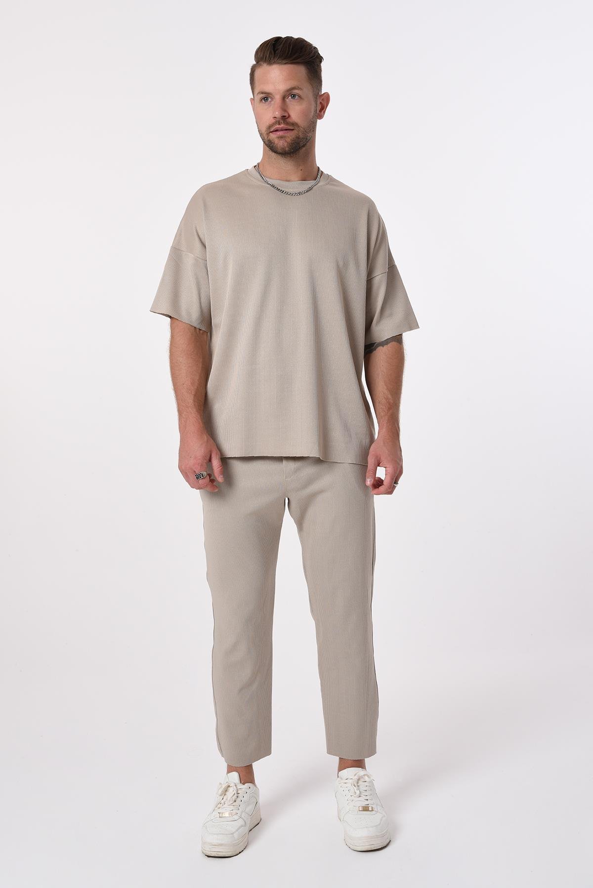R-4269 Oversize T-shirt Bol Paça Pontolon Kaşkorse Takım