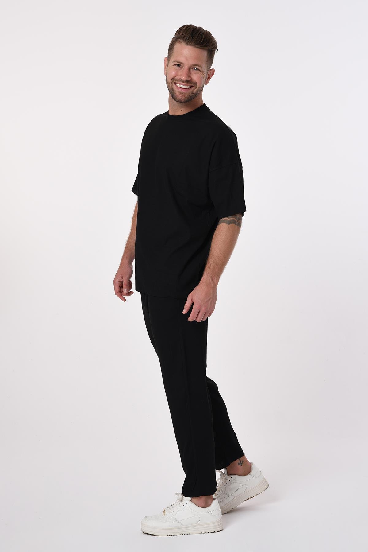 R-4269 Oversize T-shirt Bol Paça Pontolon Kaşkorse Takım