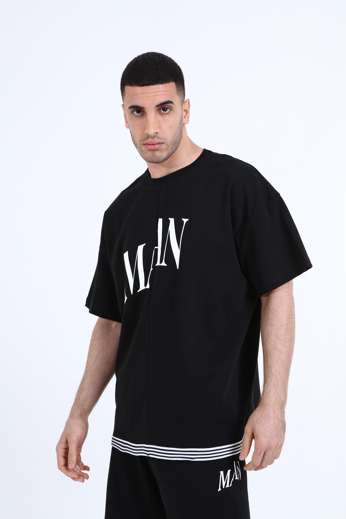R-5042 MAN BASKILI  ŞERİTLİ TAKIM