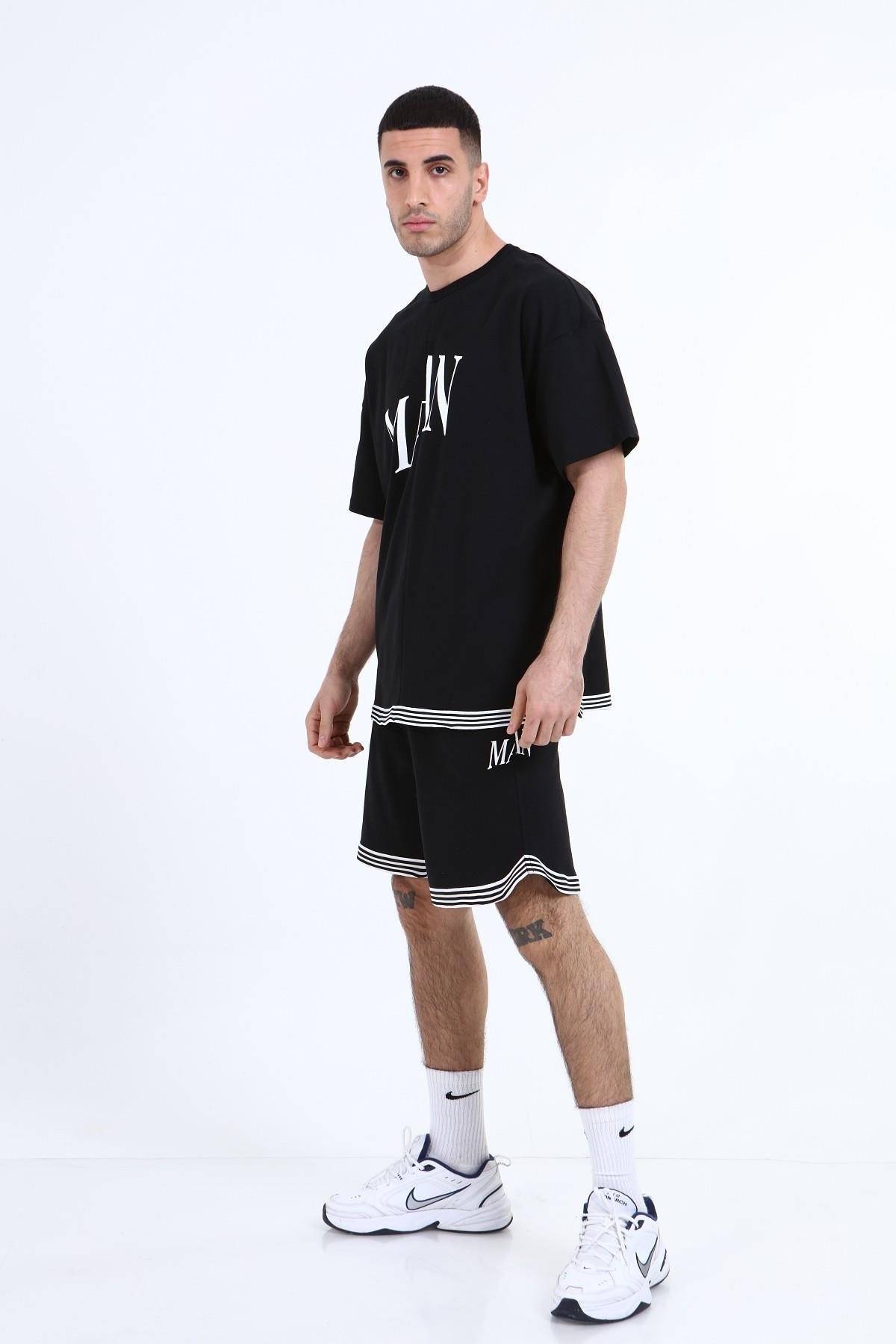 R-5042 MAN BASKILI  ŞERİTLİ TAKIM