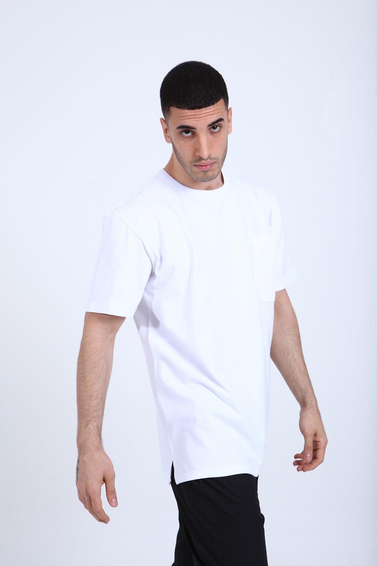 R-5184 ÖN CEBİ KOT GARNİLİ TİŞÖRT