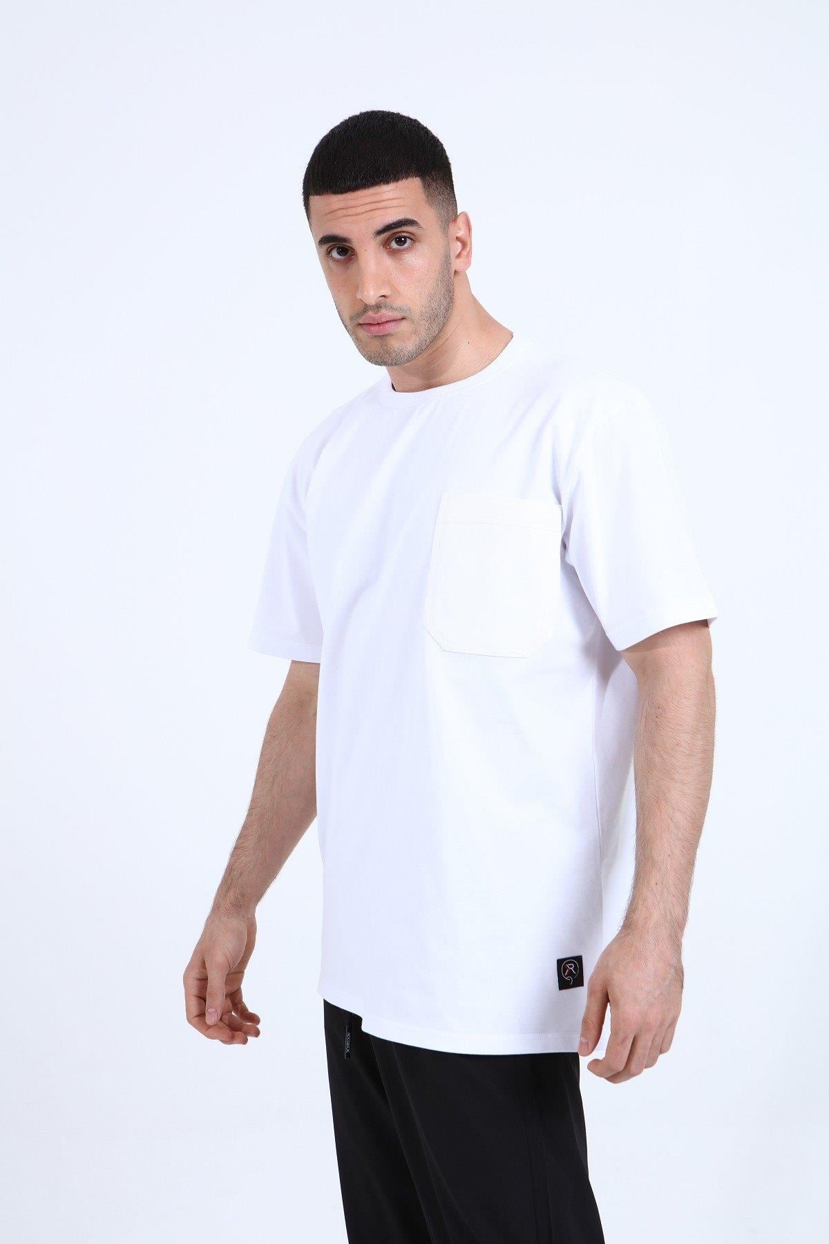 R-5184 ÖN CEBİ KOT GARNİLİ TİŞÖRT
