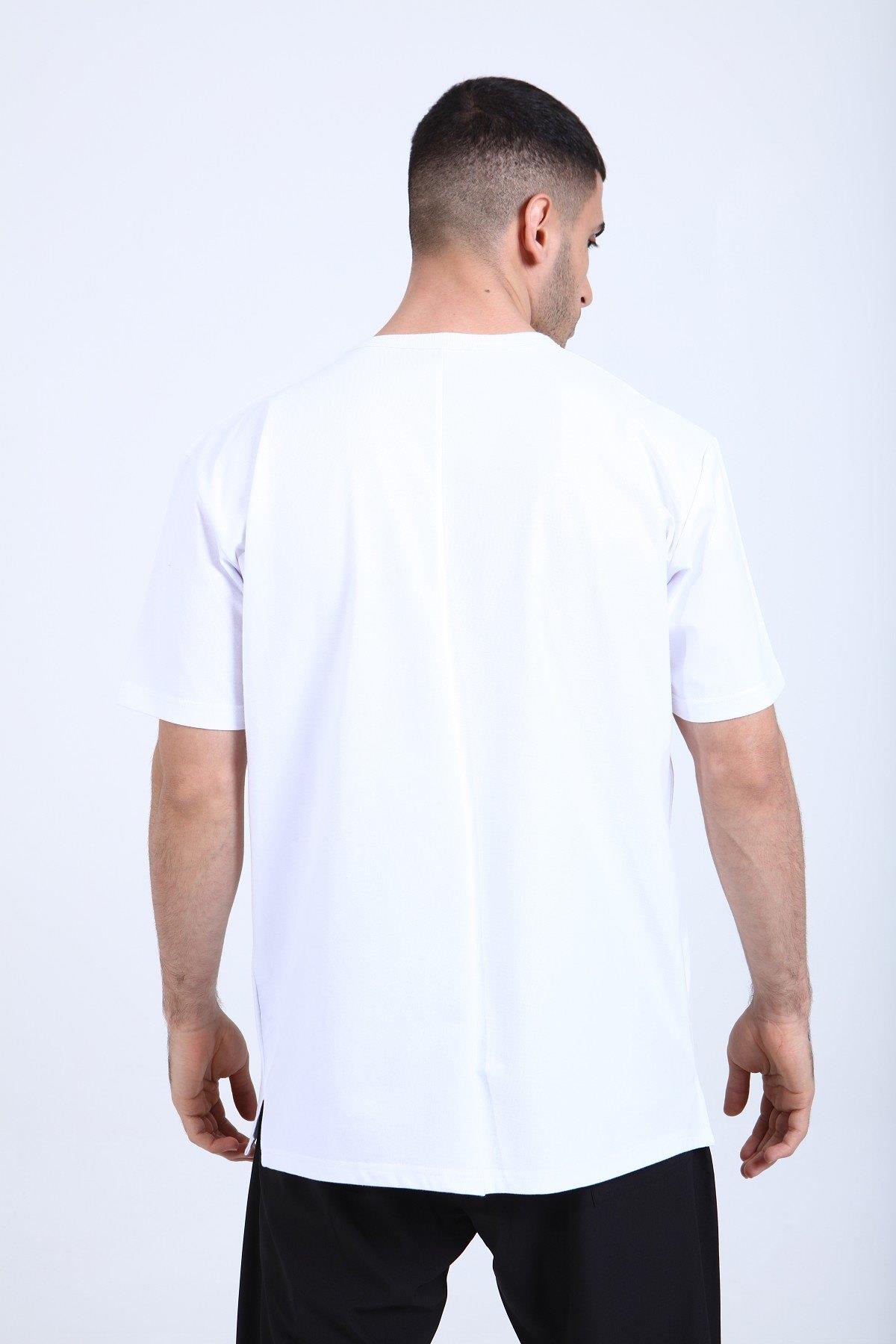 R-5184 ÖN CEBİ KOT GARNİLİ TİŞÖRT