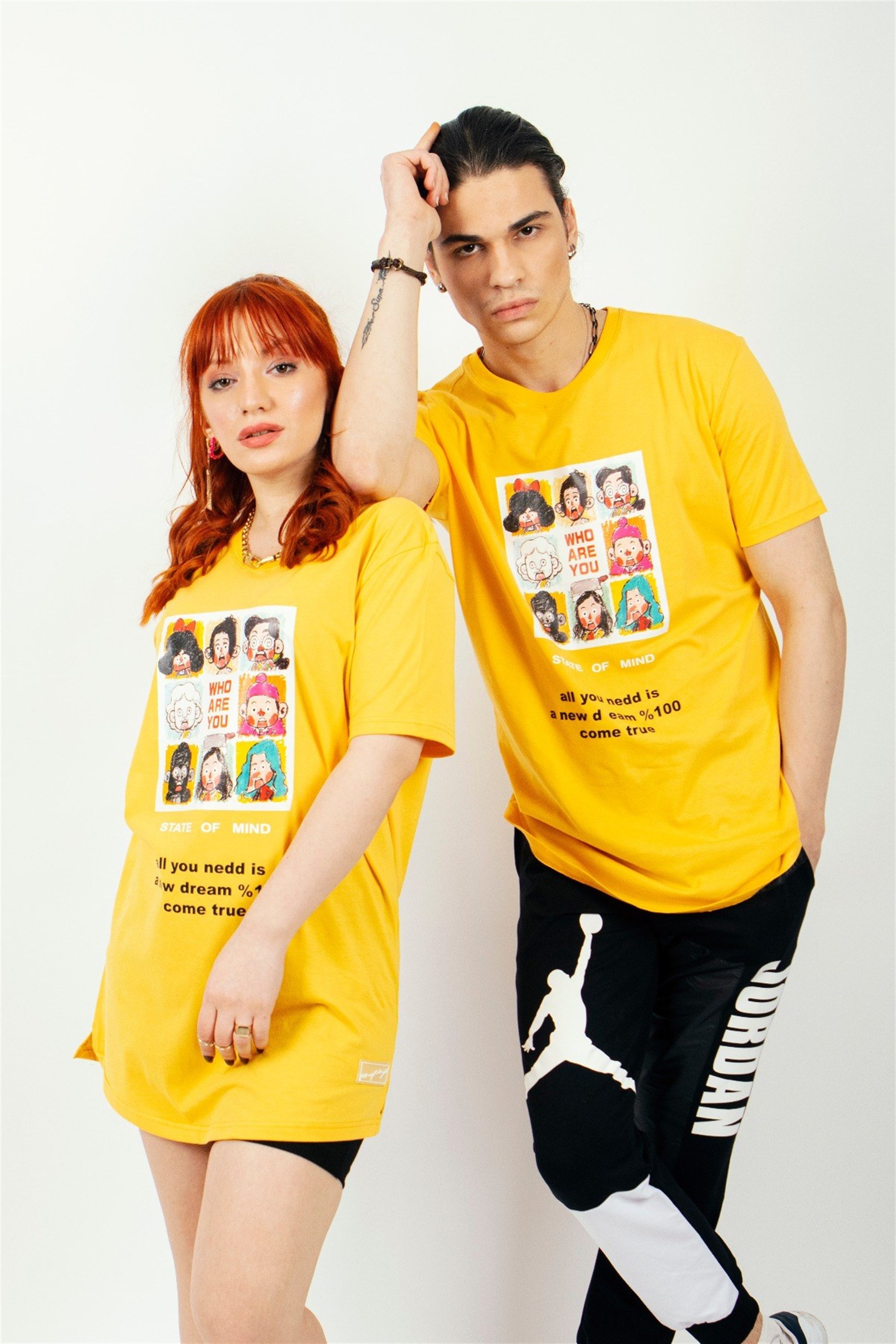 R-5191  STATE OF MIND BASKILI T-SHİRT