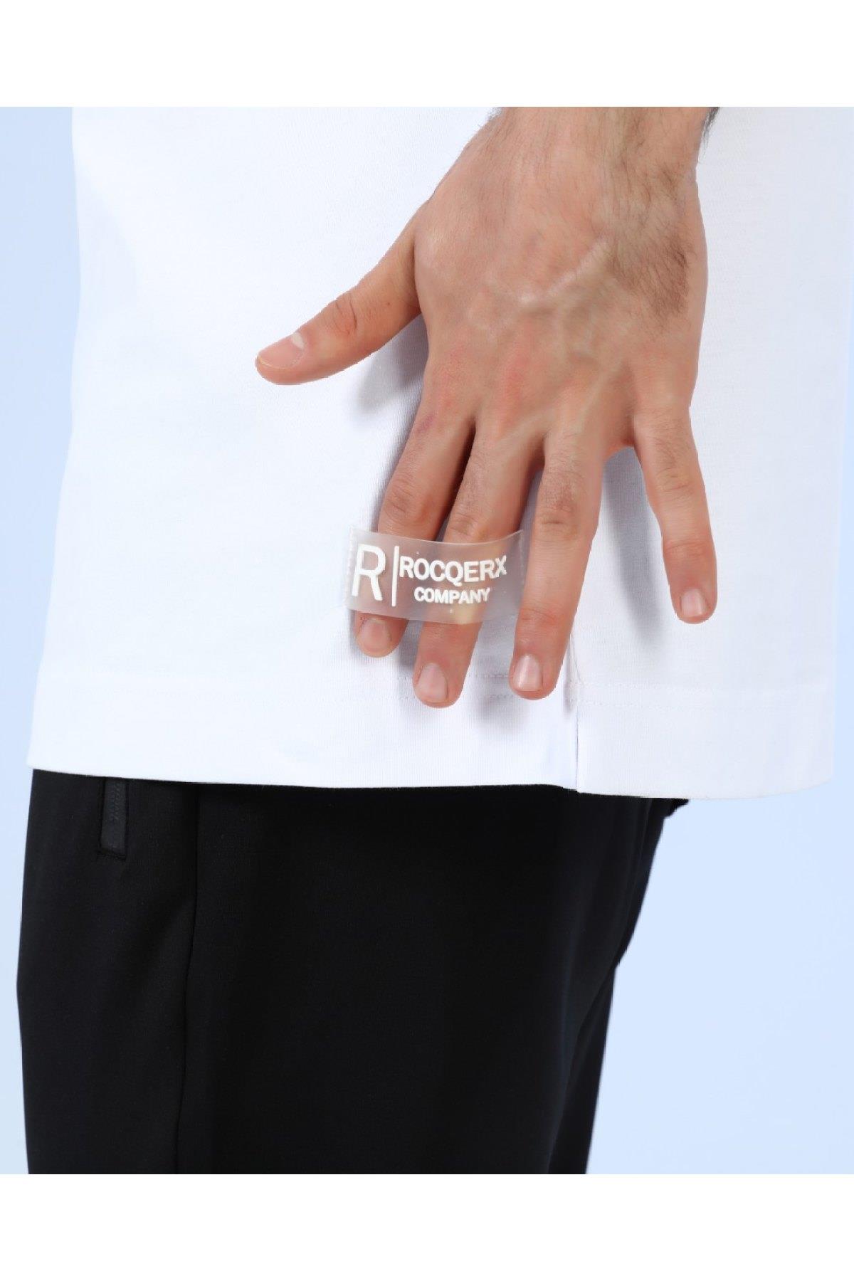 R-5274 OVERSIZE T-SHİRT YANLARI YIRTMAÇLI