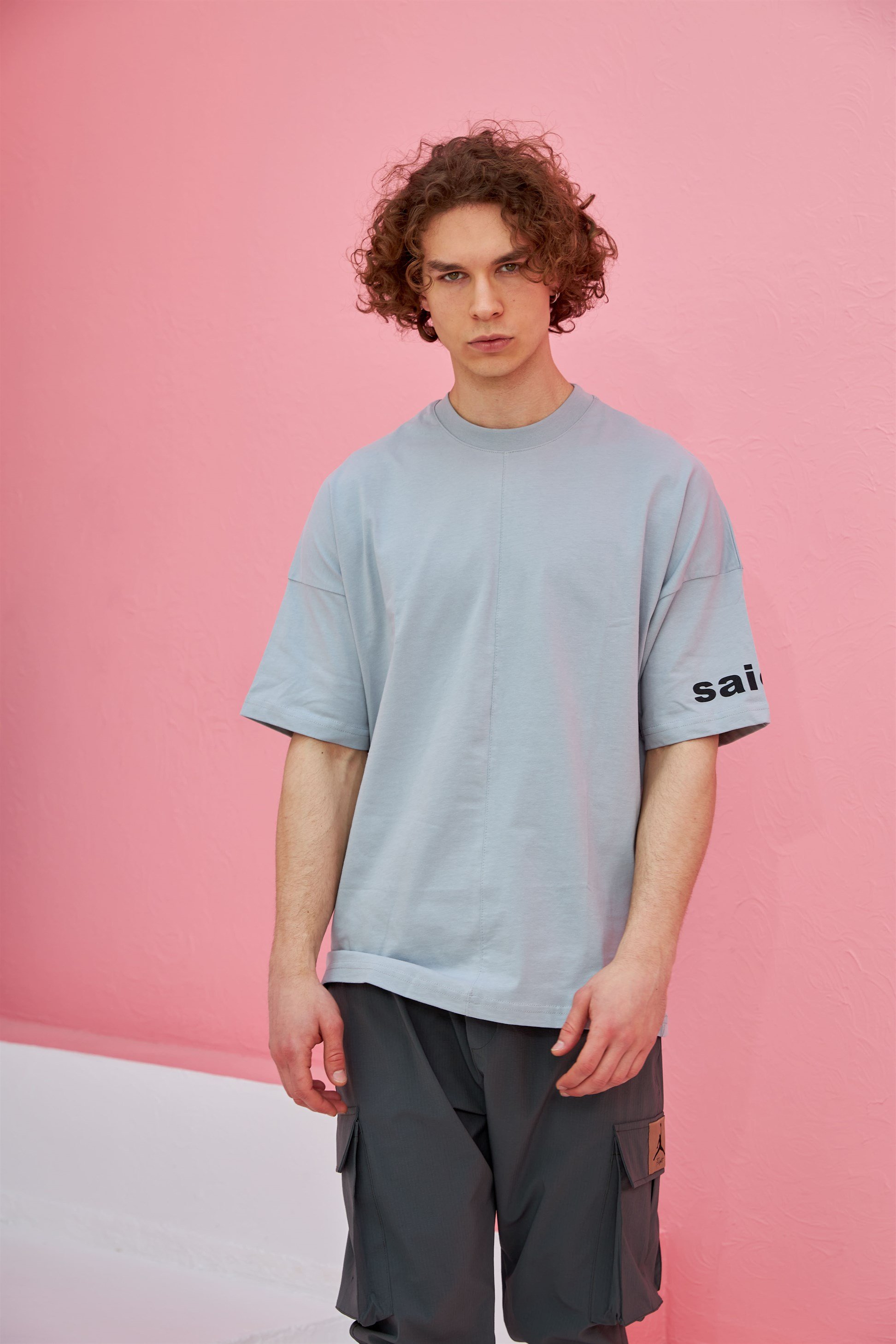 R-5555 Maximum Baskılı Oversize T-shirt