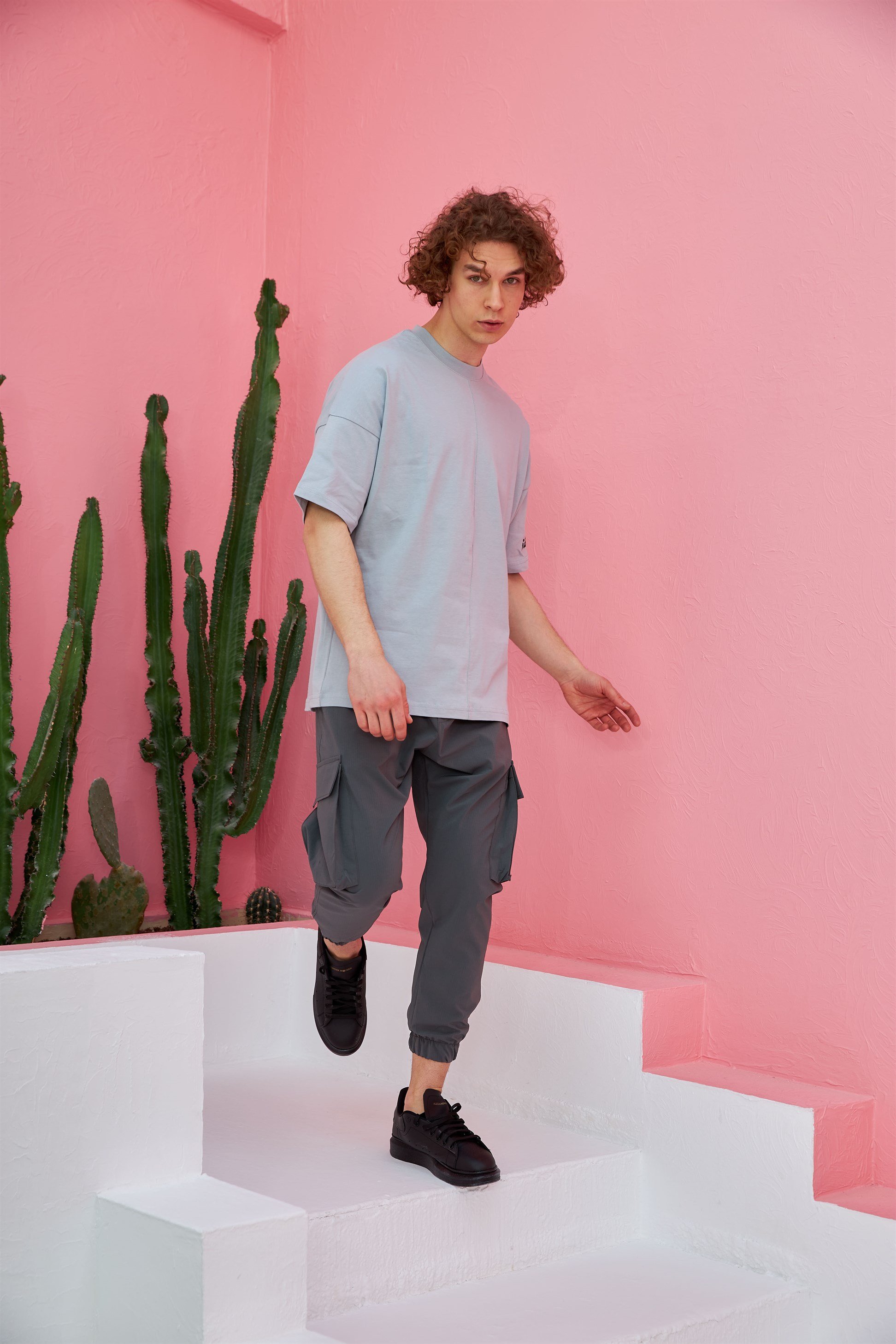 R-5555 Maximum Baskılı Oversize T-shirt