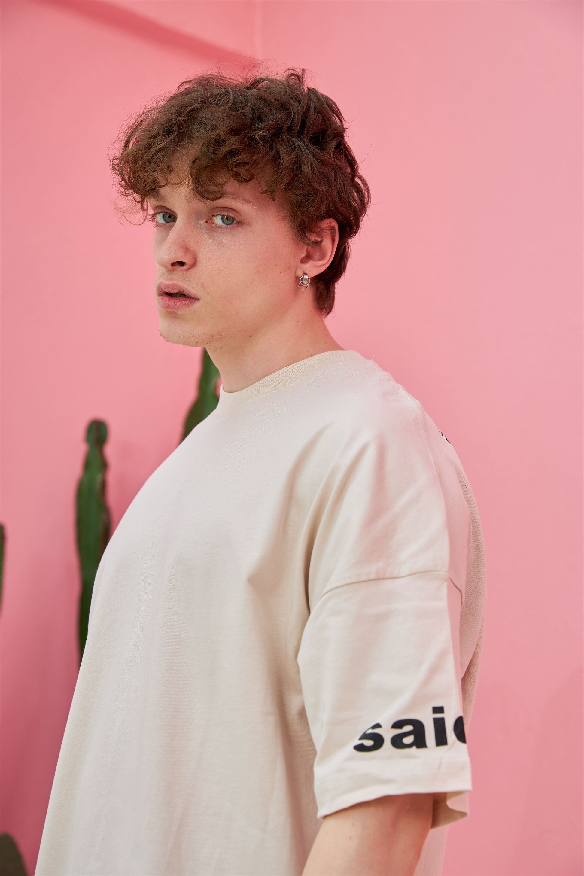 R-5555 Maximum Baskılı Oversize T-shirt
