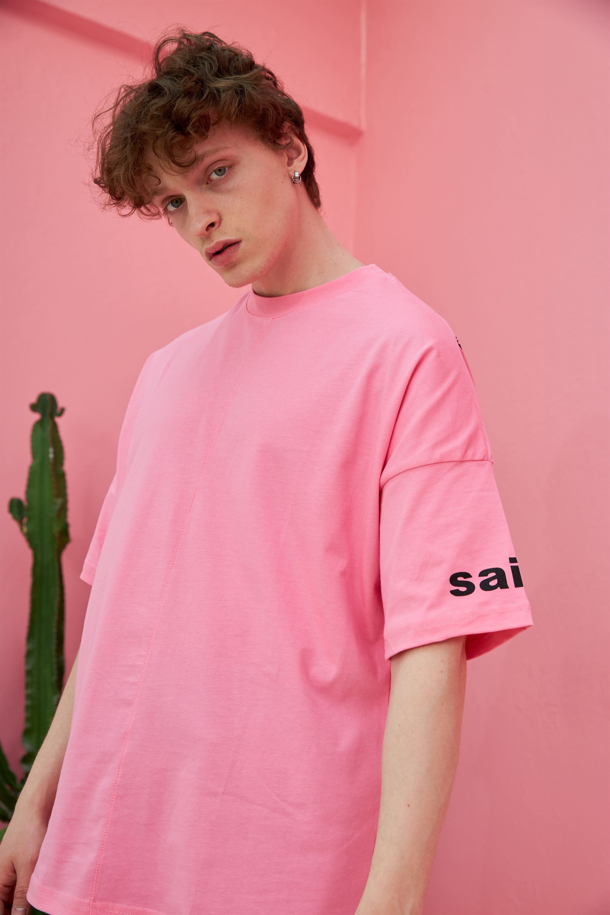 R-5555 Maximum Baskılı Oversize T-shirt