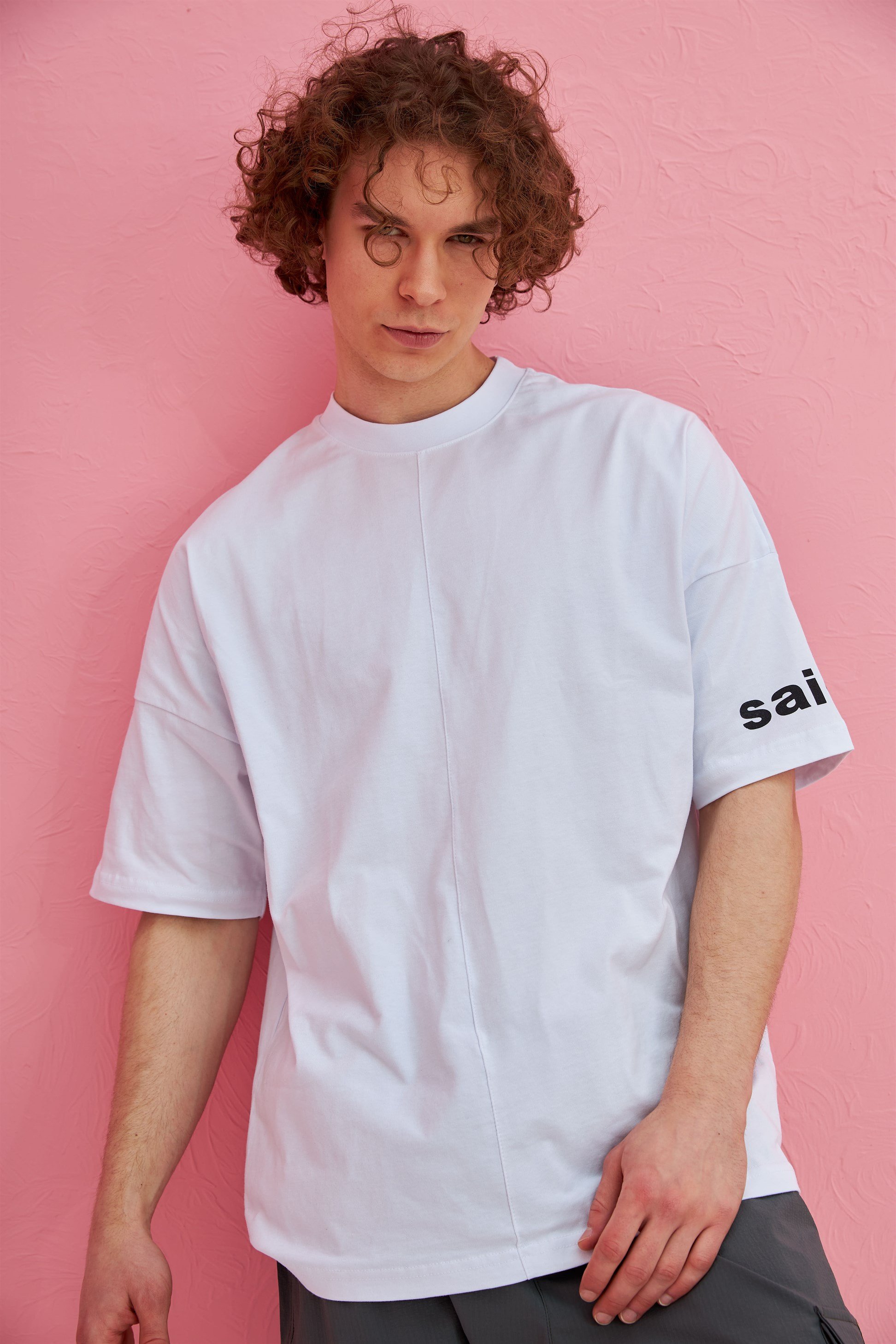 R-5555 Maximum Baskılı Oversize T-shirt
