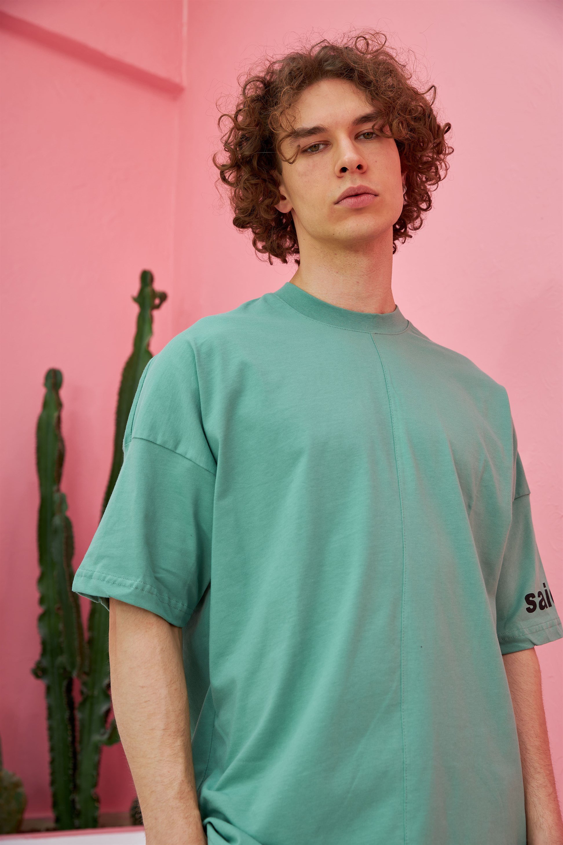 R-5555 Maximum Baskılı Oversize T-shirt