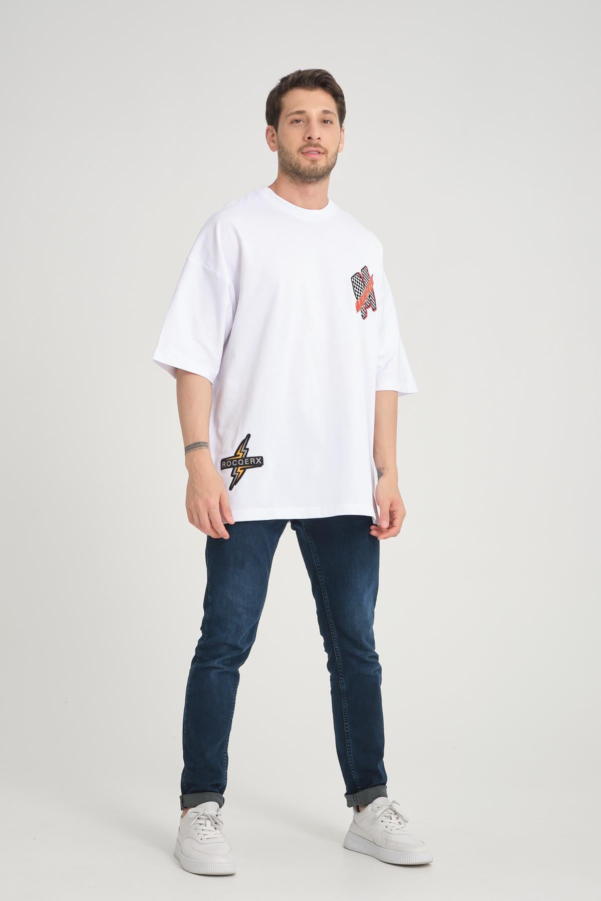 R-5779 Rocqerx Nakışlı Süprem Tişört