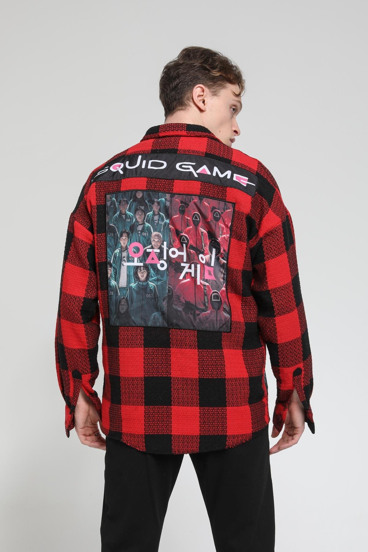 Squıd Game Robasız Peçli Oversize Gömlek R-3542