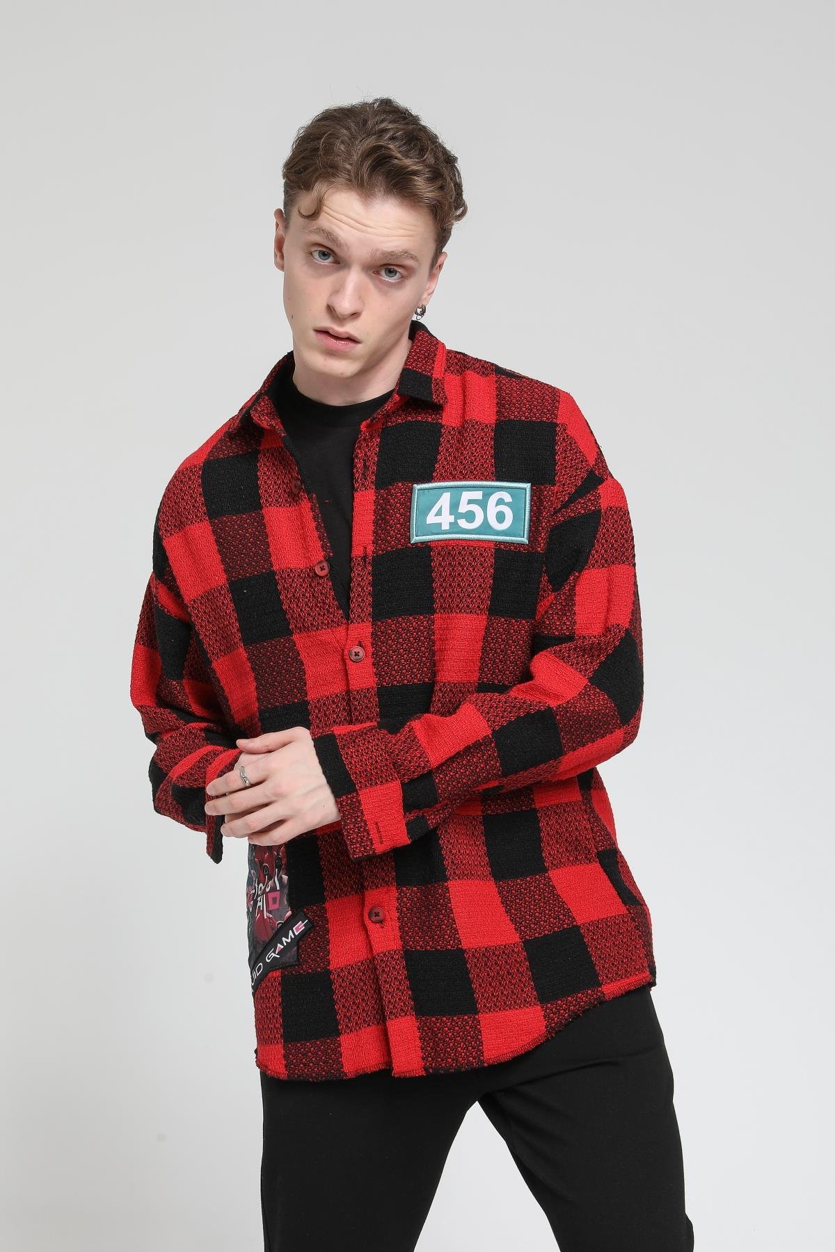 Squıd Game Robasız Peçli Oversize Gömlek R-3542