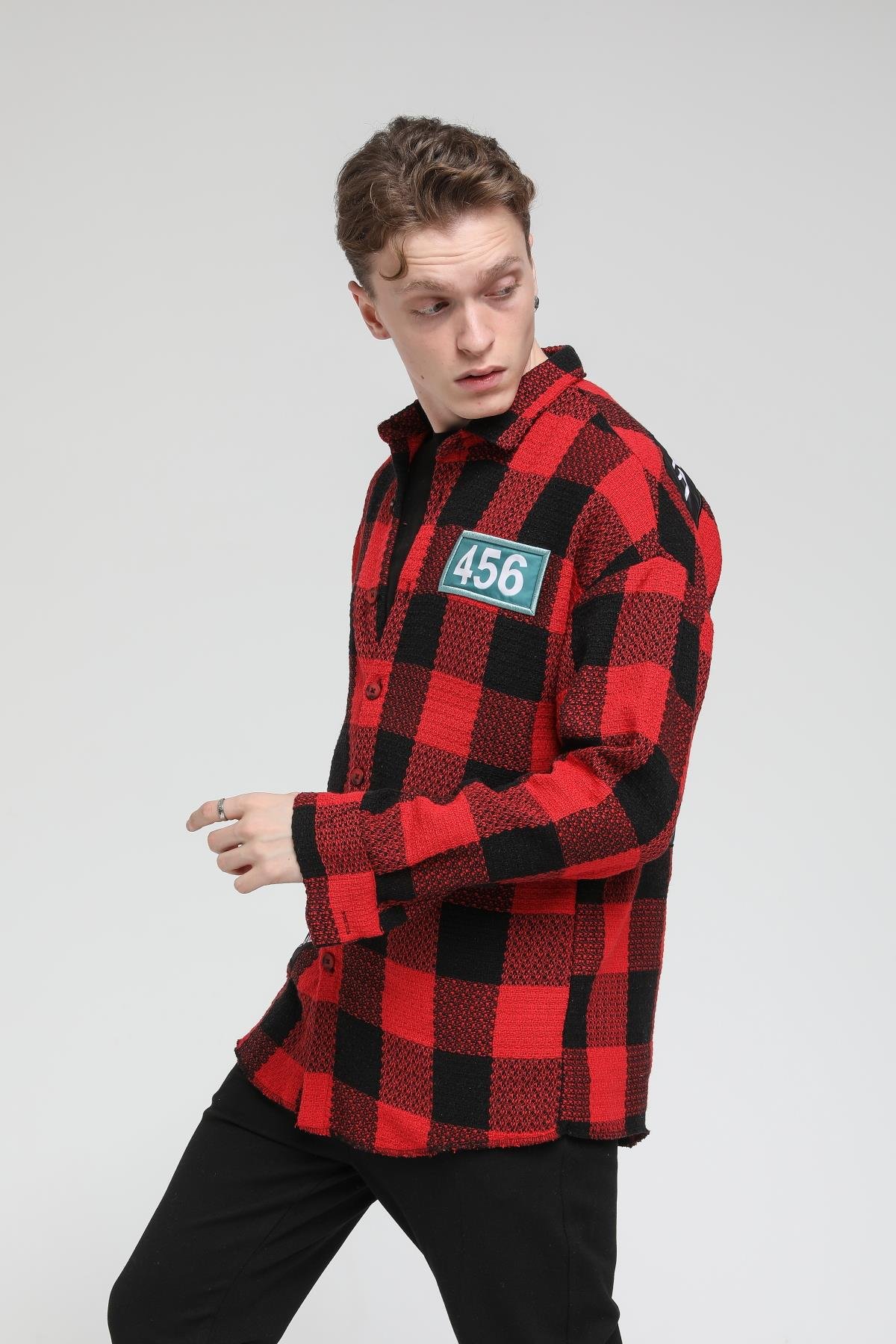 Squıd Game Robasız Peçli Oversize Gömlek R-3542
