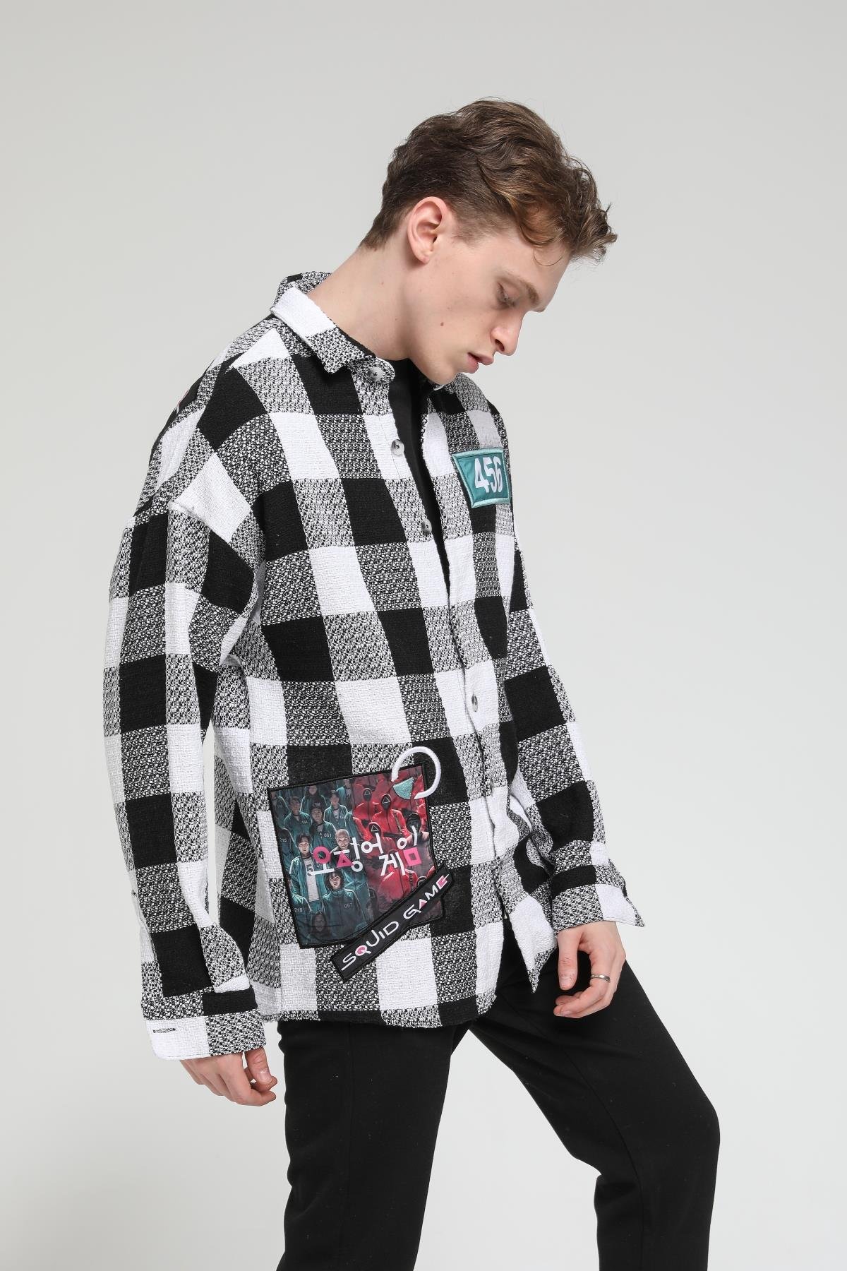 Squıd Game Robasız Peçli Oversize Gömlek R-3542