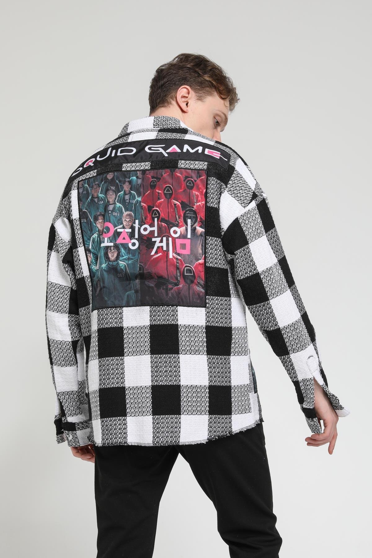 Squıd Game Robasız Peçli Oversize Gömlek R-3542