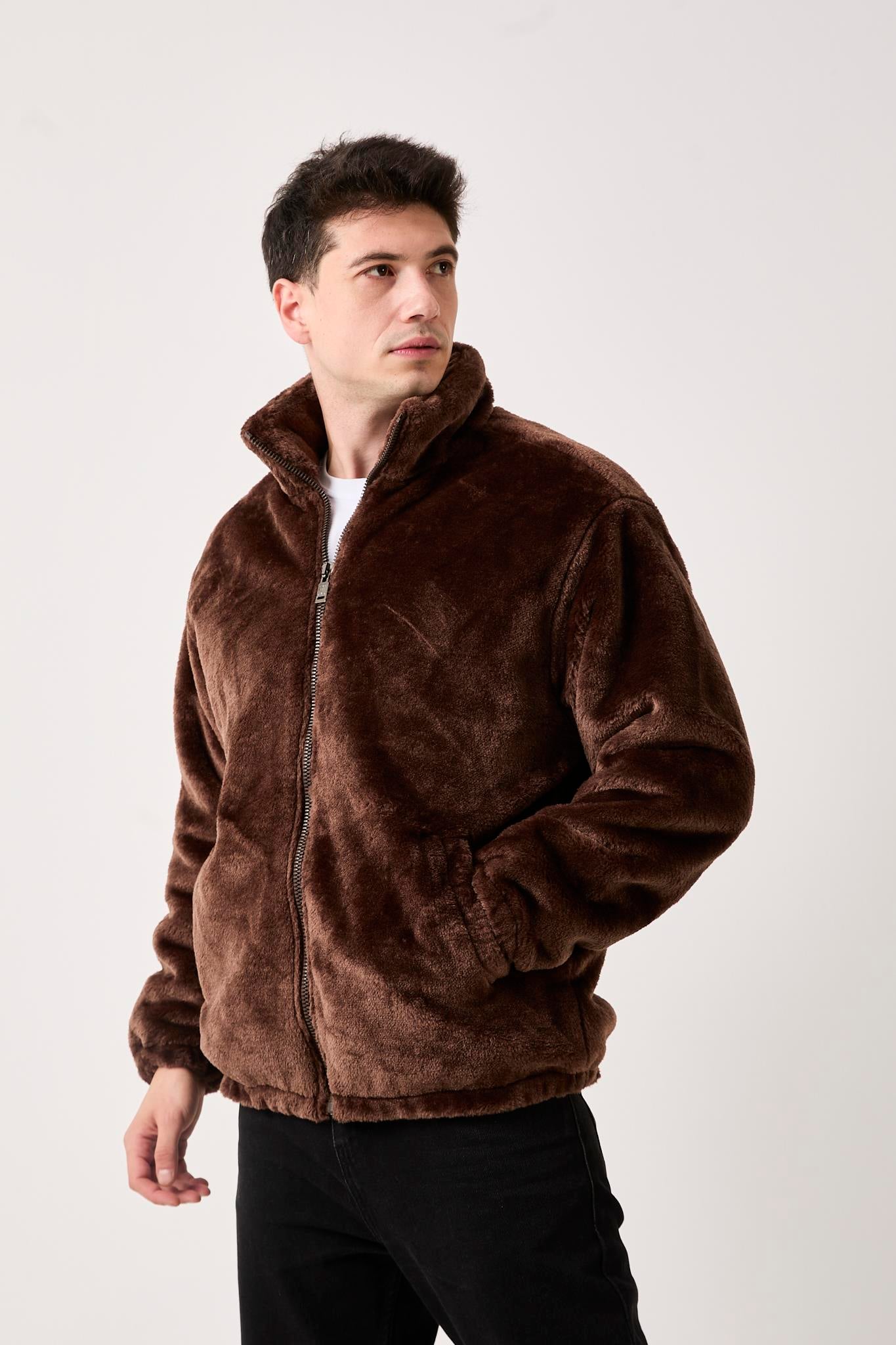 T-5811 İçi Kapitoneli Peluş Mont