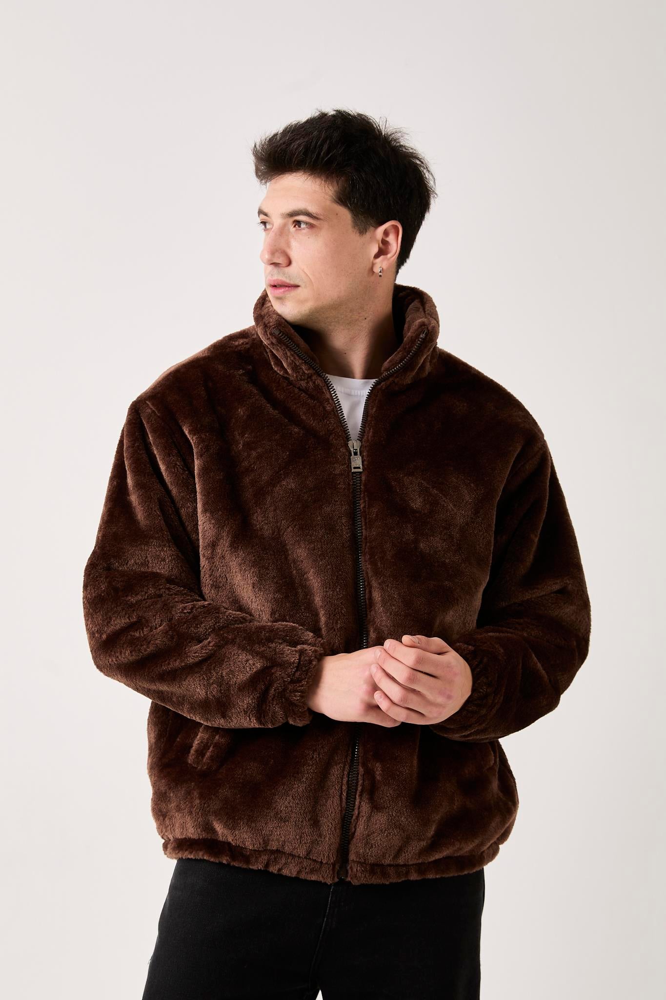 T-5811 İçi Kapitoneli Peluş Mont