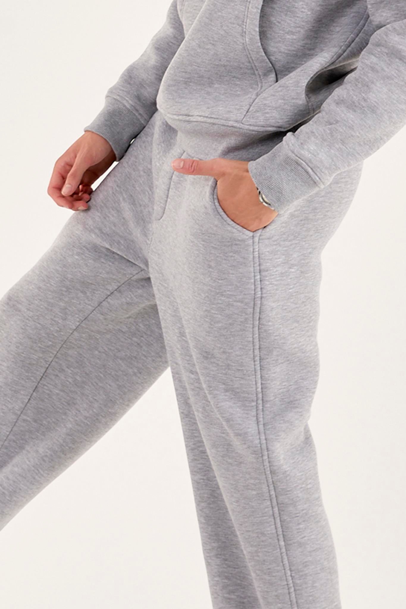 X-1001 Bel Lastikli  Üç İplik Pantolon