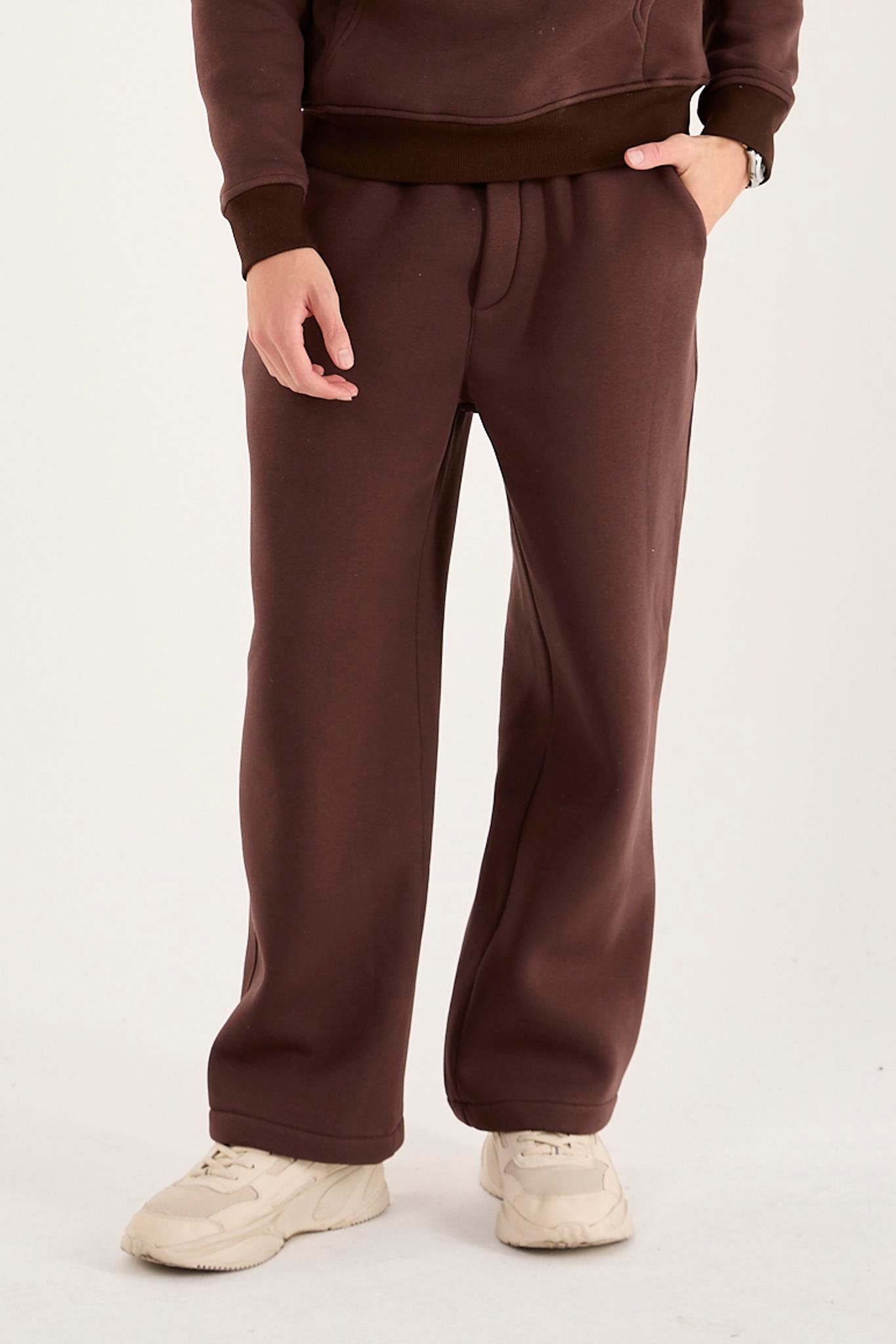 X-1001 Bel Lastikli  Üç İplik Pantolon