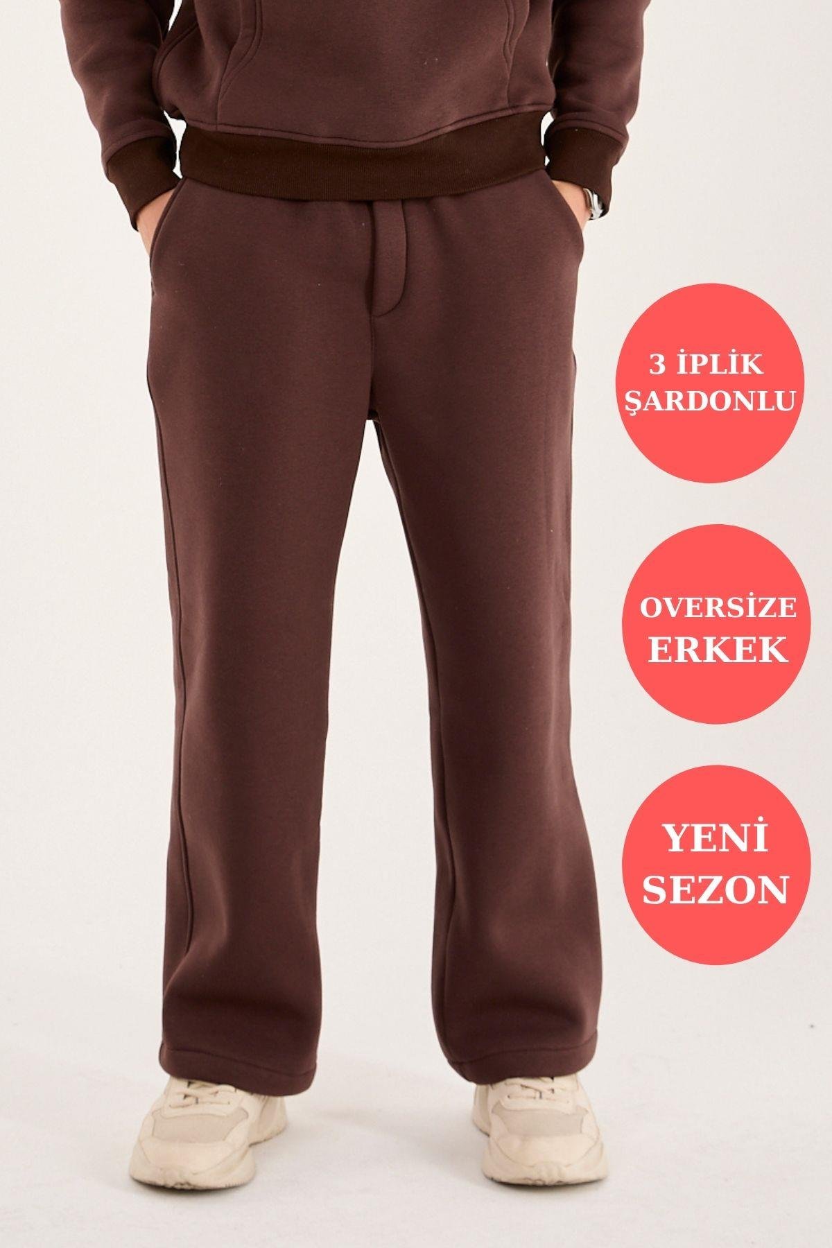 X-1001 Bel Lastikli  Üç İplik Pantolon