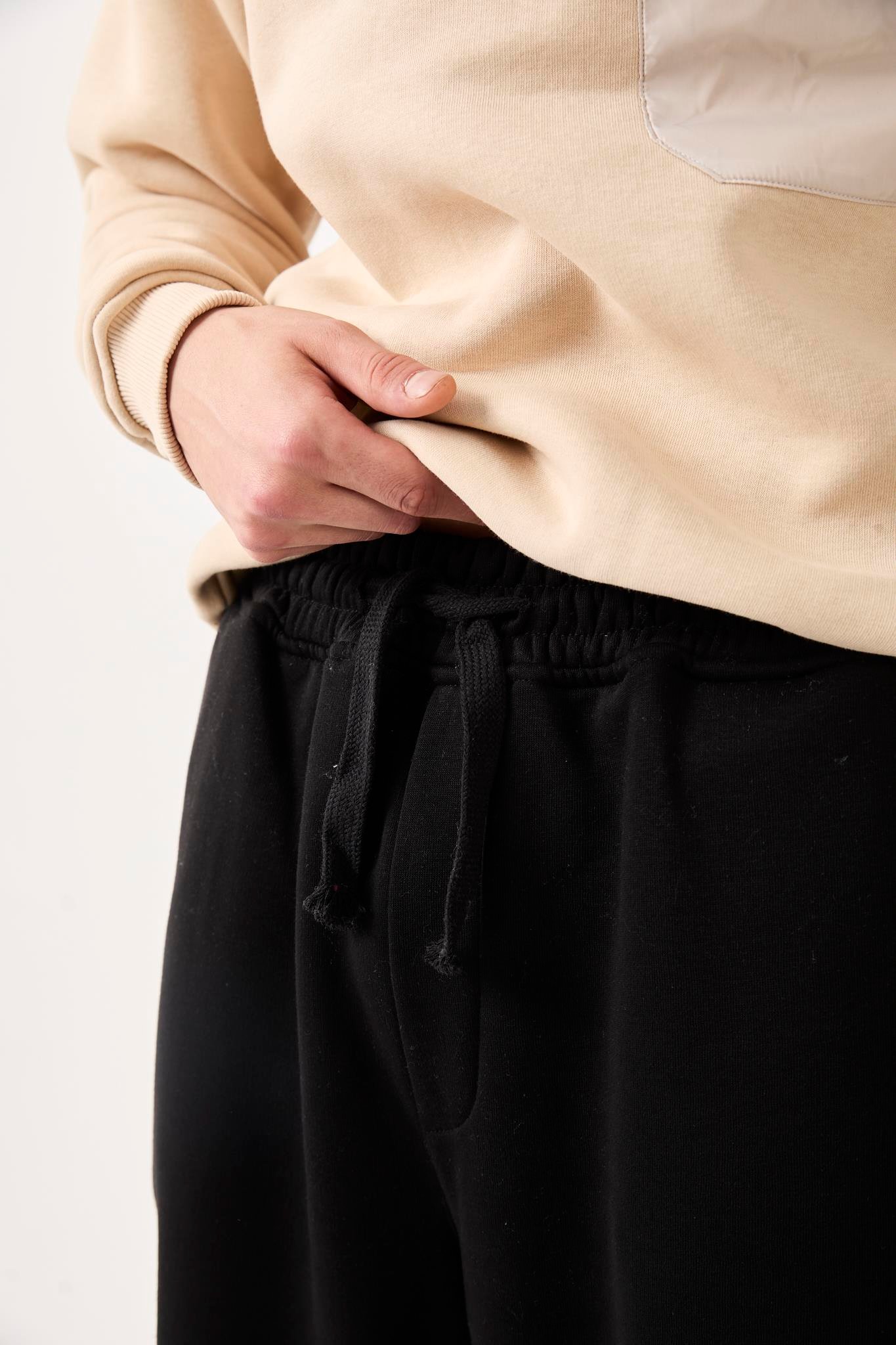 X-1001 Bel Lastikli  Üç İplik Pantolon