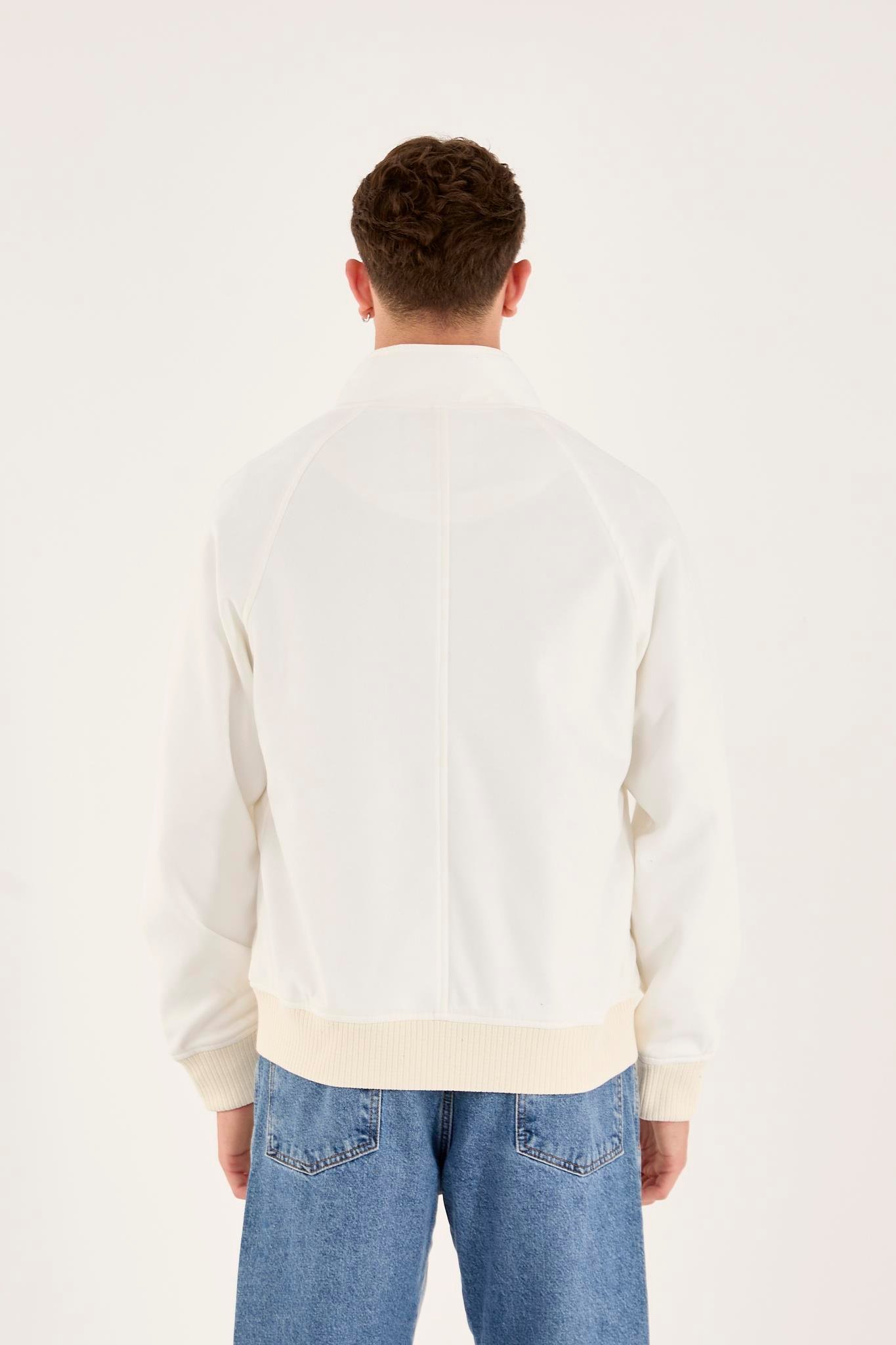 X-2022 Etek Kol Ribanalı Fermuarlı Süet Mont